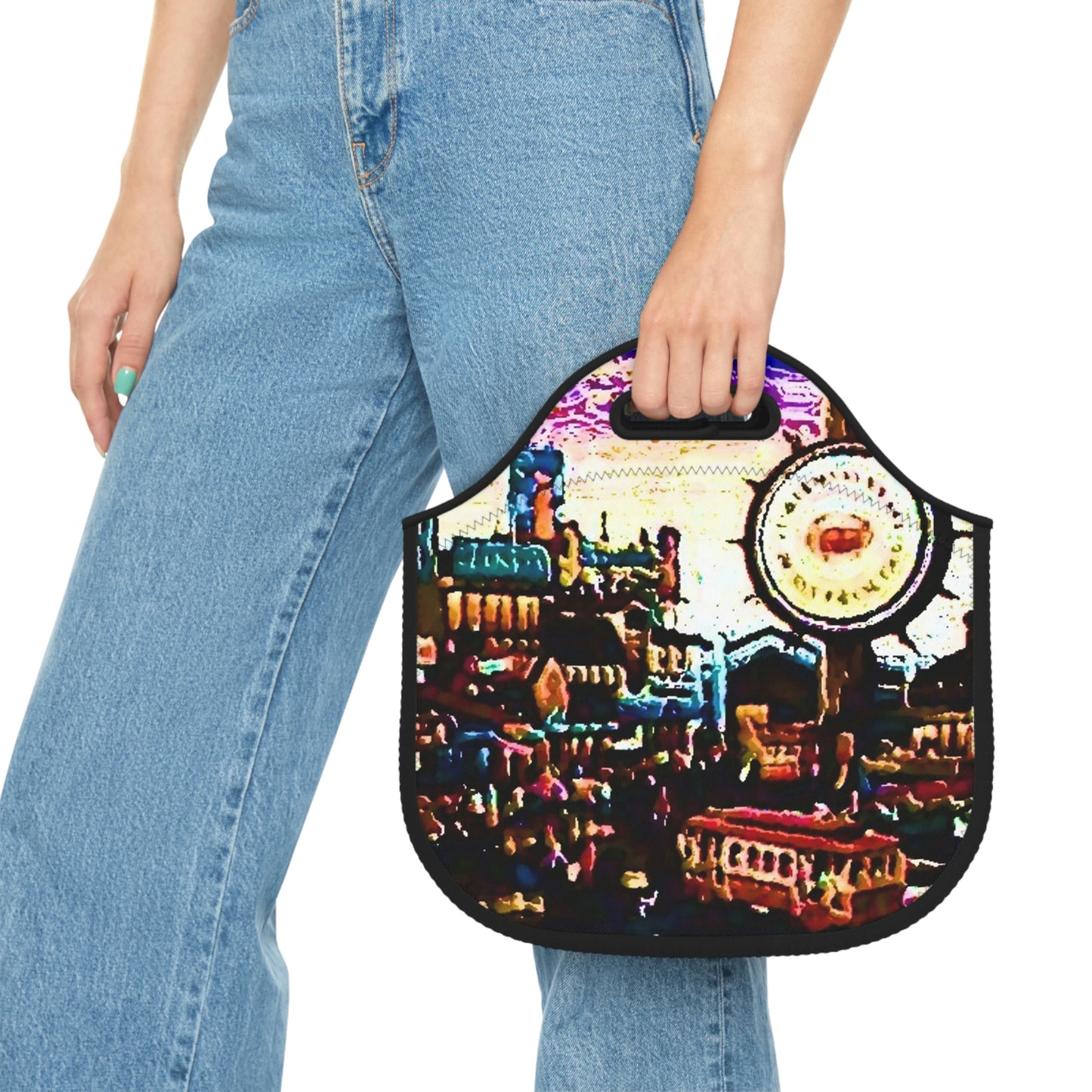 Neoprene Lunch Bag ...  "No.9 Fishermen's Grotto - Fishermen's Wharf, SF, California" ... Family Archives: 1970's ... Original Works ...
