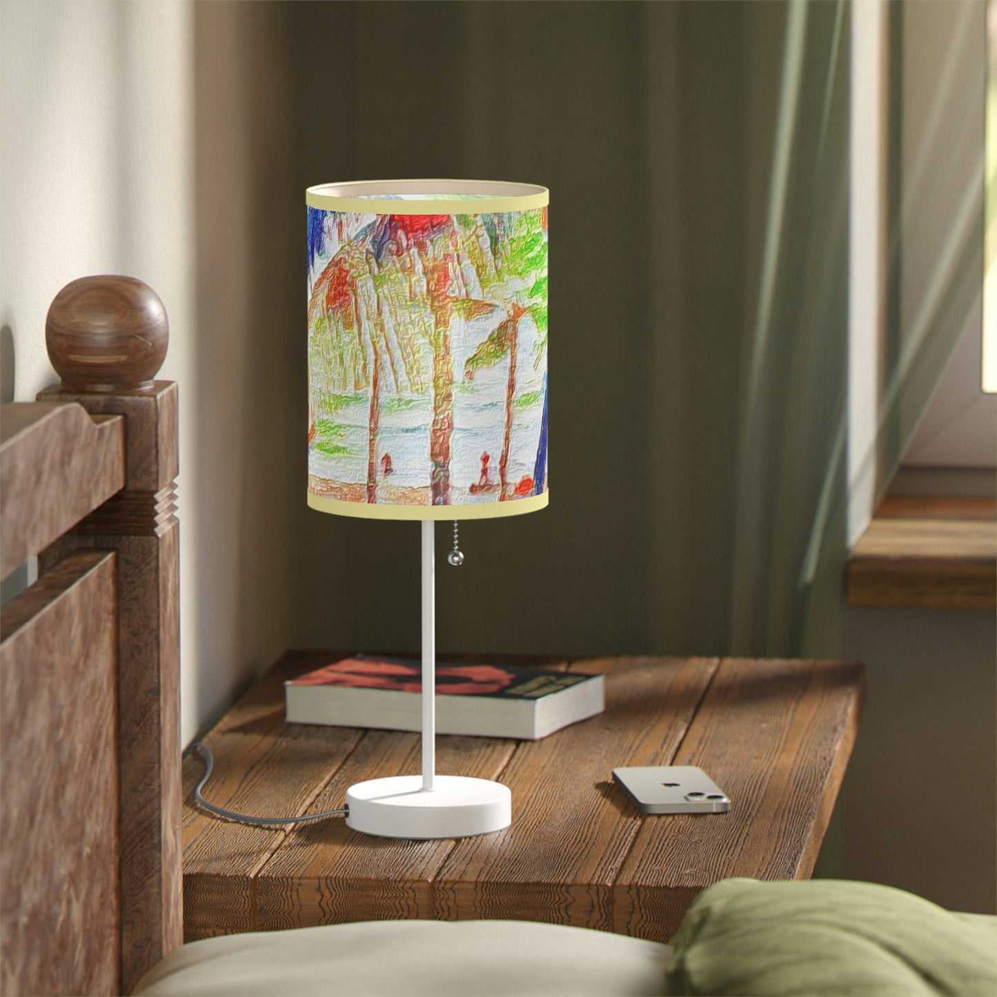 Lamp on a Stand, US|CA plug ... "The Royal Hawai'ian: Waikiki Beach_Beach" ... Honolulu, HI ... Ocotber 2014 (Halloween) ... Original Works ...