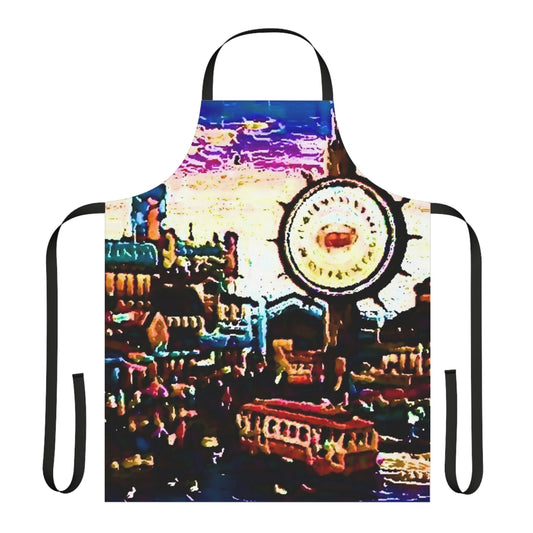 Apron (AOP) ...  "No.9 Fishermen's Grotto - Fishermen's Wharf, SF, California" ... Family Archives: 1970's ... Original Works ...