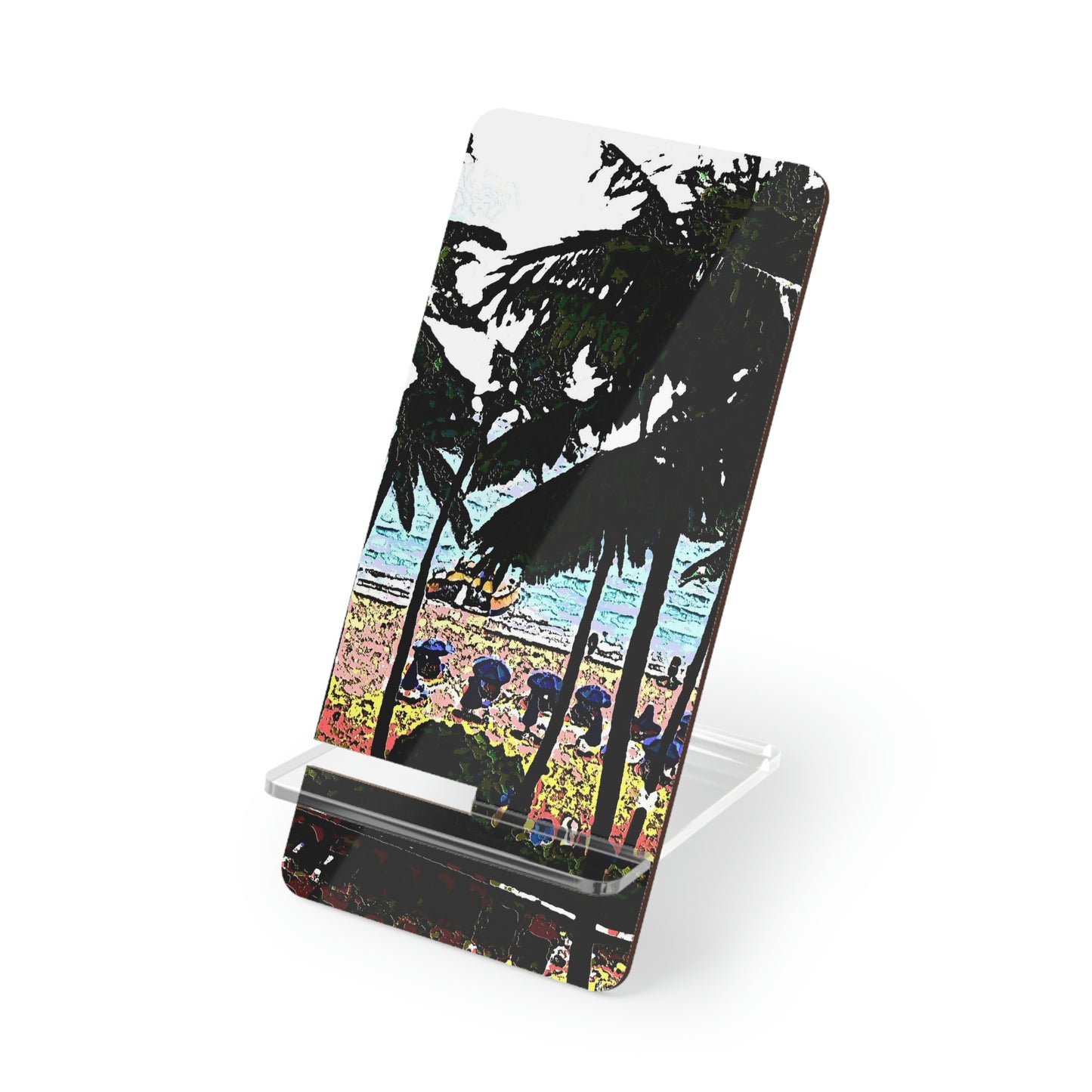 Mobile Display Stand for Smartphones ... "A Beautiful Beach Amongst The Palms" ... The Outrigger Waikiki, Honolulu, Oahu ... Original Works ...
