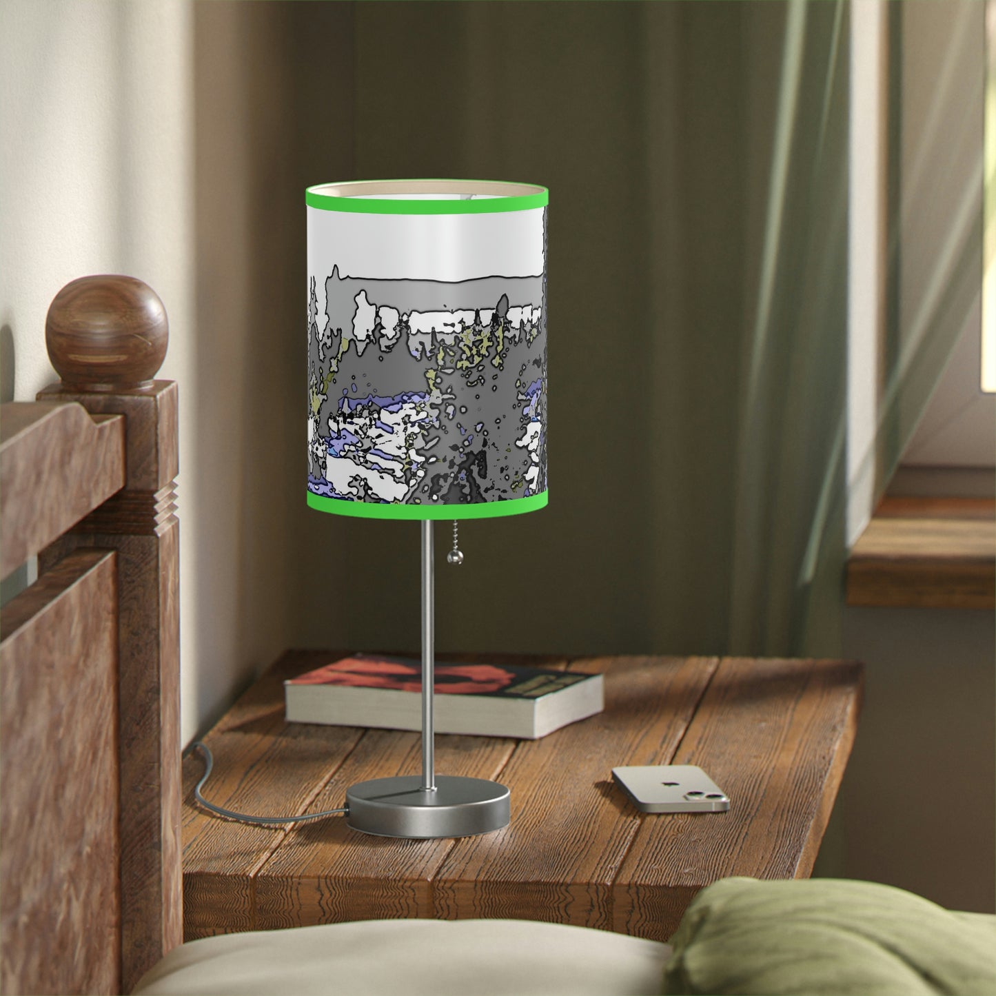 Lamp on a Stand, US|CA plug "A Very Remote Mountain Neighborhood" ... Only Cabins In This Environment ... Cenrtal Idaho ...