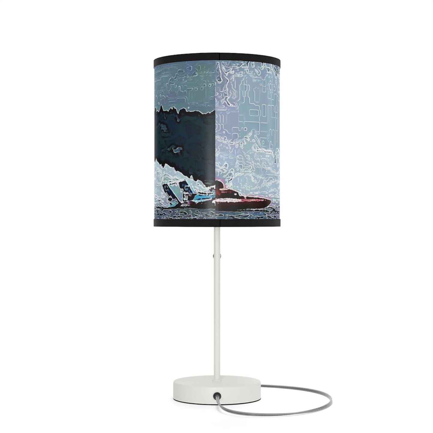 Lamp on a Stand, US|CA plug ... Seattle Columbia Cup On Lake Washington ... "Dave Wilcox Heads For The Win" ... Associate Gift-Photo ... Original Works ...