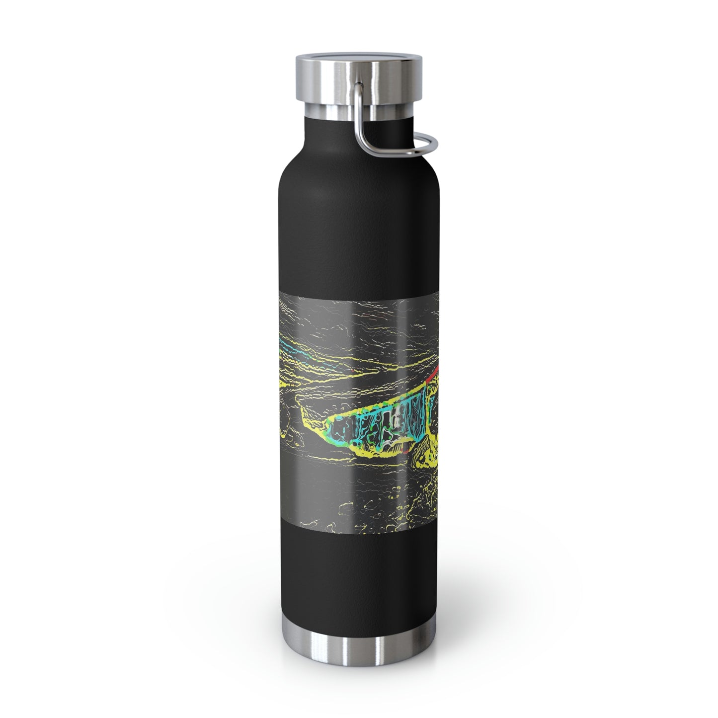Copper Vacuum Insulated Bottle, 22oz ... "Snow Vehicle In Snow Storm At-Rest" ... Circa 12Mar23 ... Central Idaho ... 18-Hours Rendering Time: Original Works ...