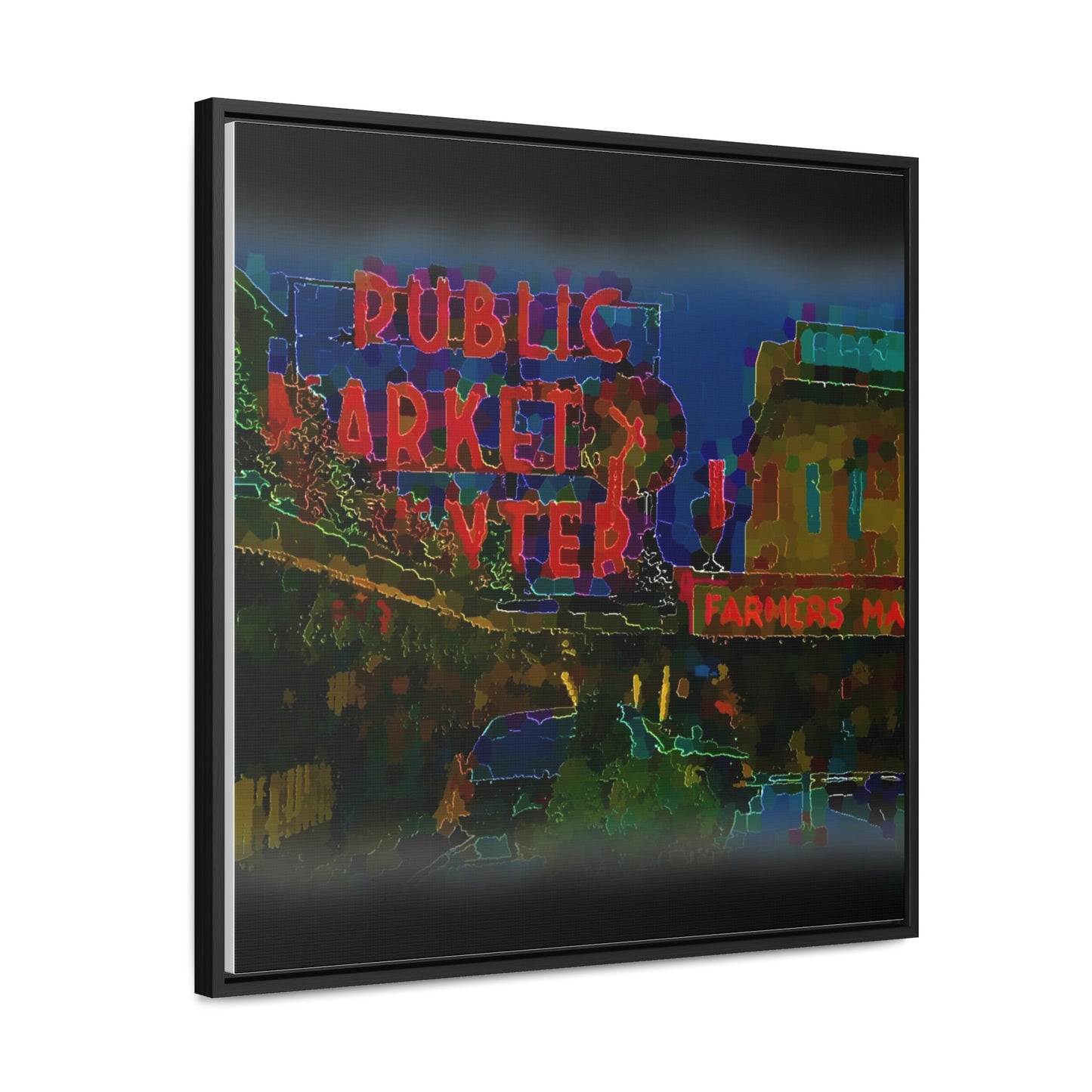Gallery Canvas Wraps, Square Frame ... PPM: Pike Place Market ... Original Work ... Winter 2022 ...