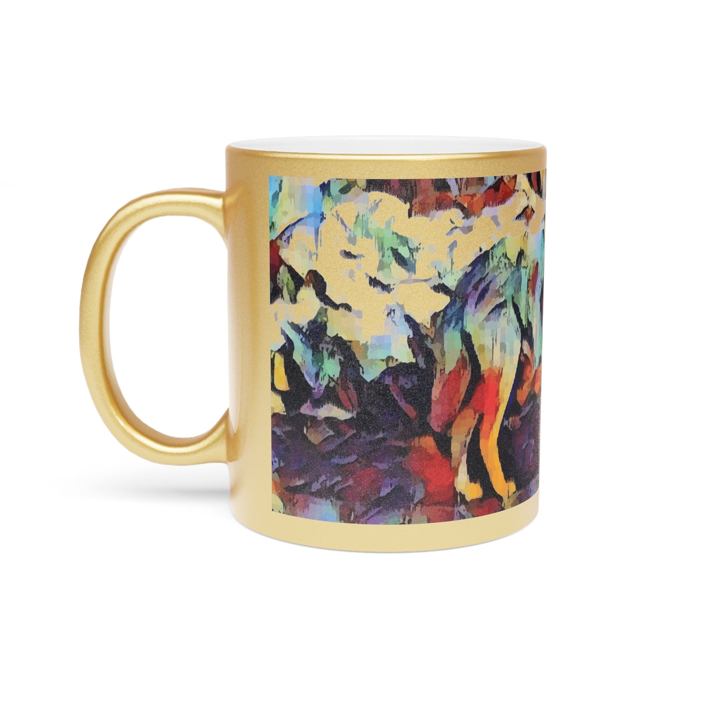 Metallic Mug (Silver\Gold) ... Coyote ... "Yosemite Valley: Circa May23 ... KPH Base Photo" ... Original Works ...