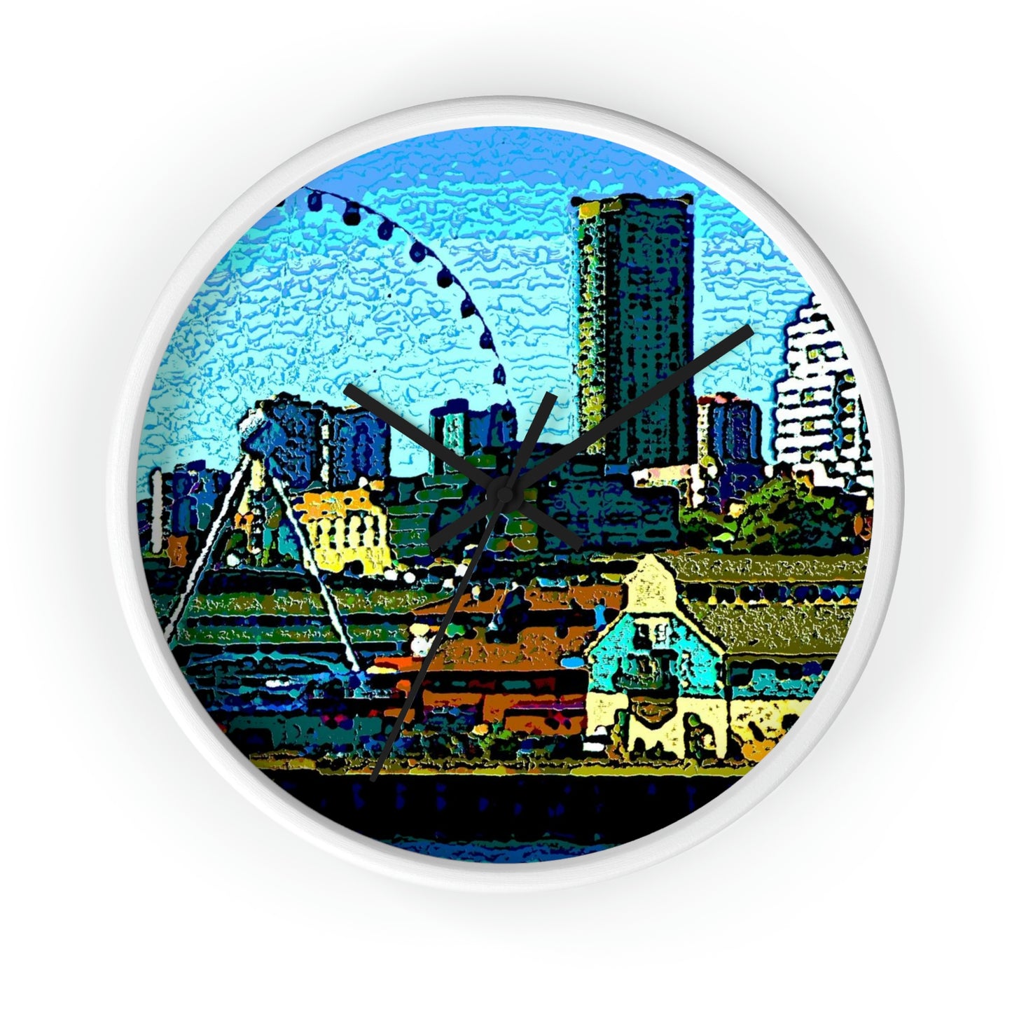 Wall clock ... That Classic Wheel ... 'Seattle's Wheel' ... & An Old Classic Waterside Vendors ...  'Family Archives' ... Original Works ...
