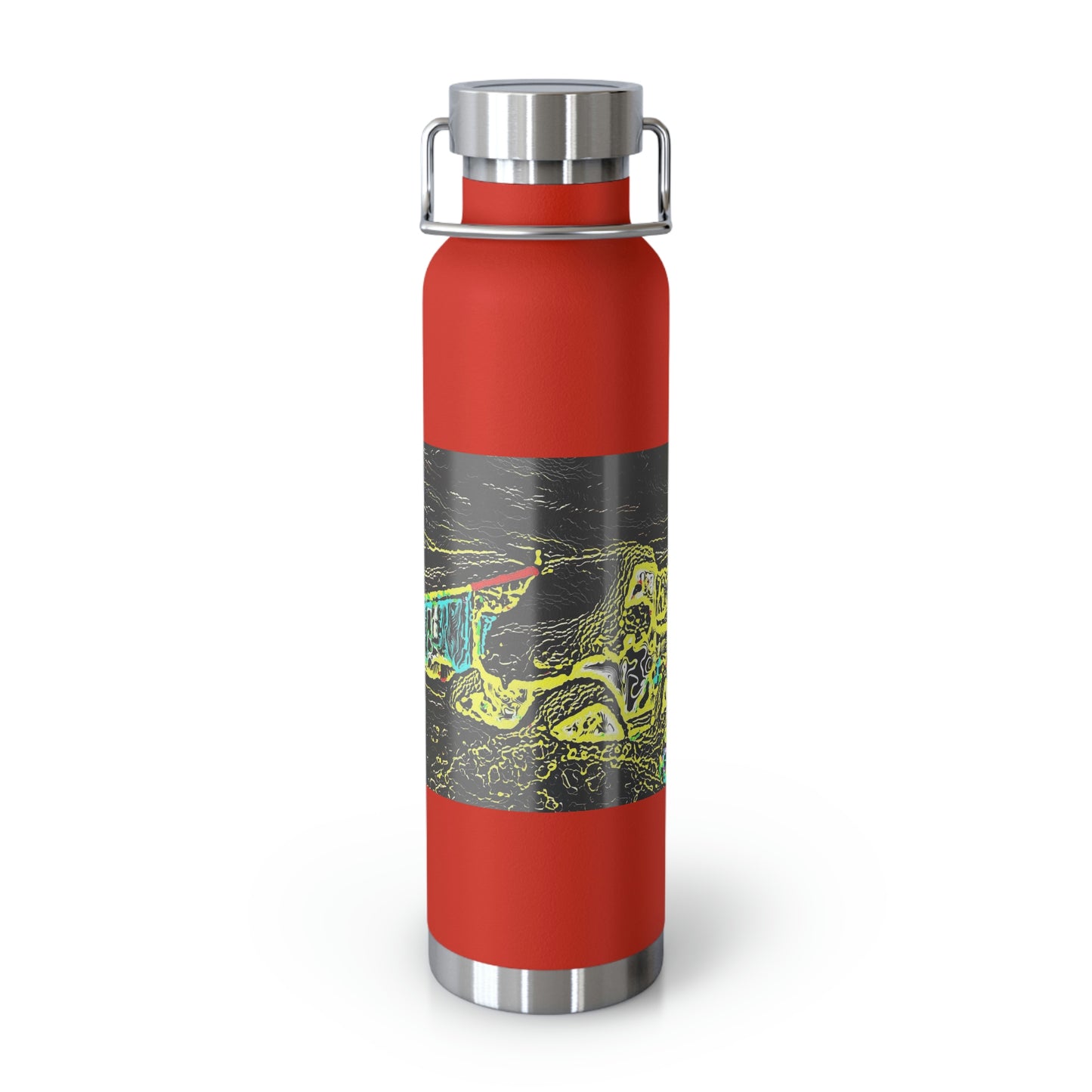 Copper Vacuum Insulated Bottle, 22oz ... "Snow Vehicle In Snow Storm At-Rest" ... Circa 12Mar23 ... Central Idaho ... 18-Hours Rendering Time: Original Works ...