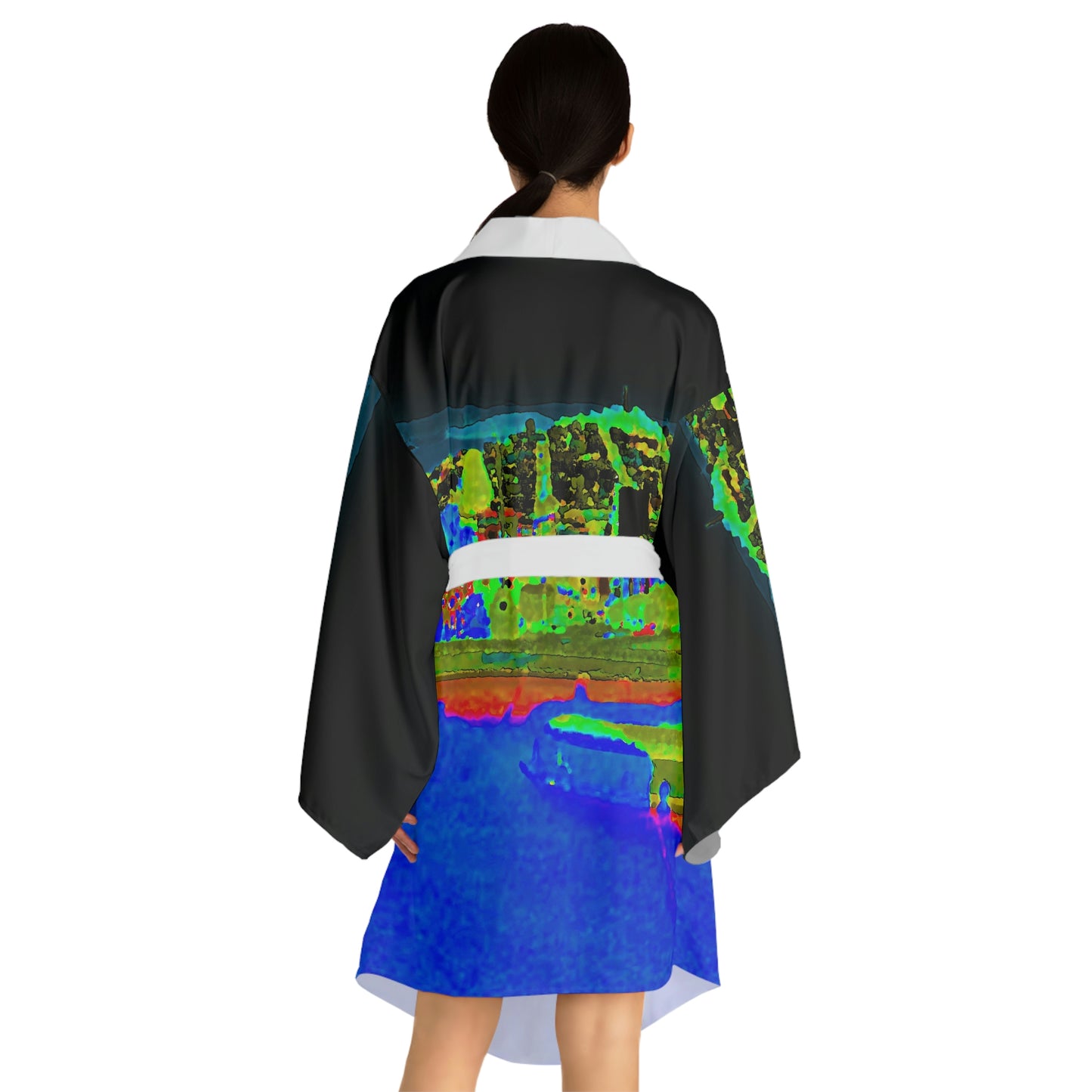 Long Sleeve Kimono Robe ... "Lombard Street San Francisco, CA, USA" ... Family Archives 1970's ... Original Works ...