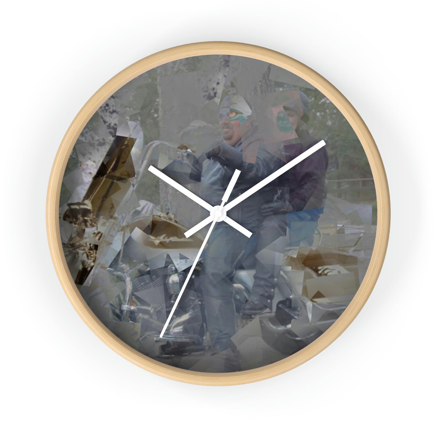 Wall clock ... The Open Road Beckons ... "Harley 'D' Yearnings ..."  Original Works ...