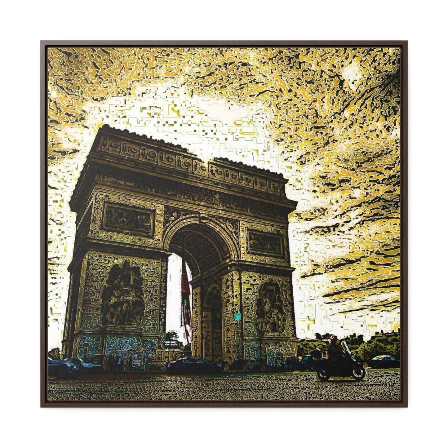 Gallery Canvas Wraps, Square Frame ...  L'Arc de Triomphe ... 'Barbara Joan Bonnell-Holt Photo' ... Circa 1972 ... Oringinal Works ...