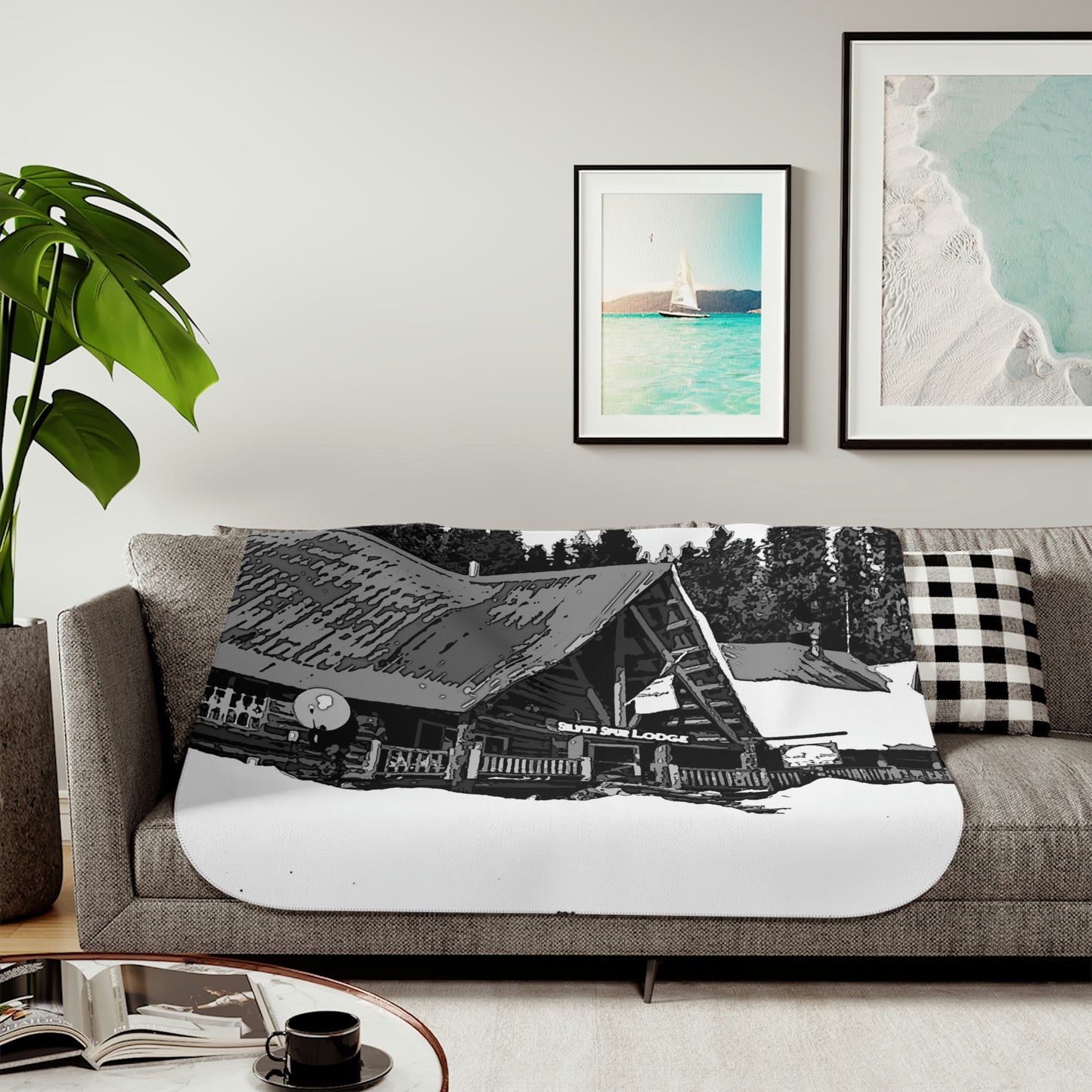 Sherpa Blanket ... A Beautiful Lodge & Back-Country Outfitter In A Mountain Town ... 'Dixie, Idaho, November 2022' ... Original Works ...