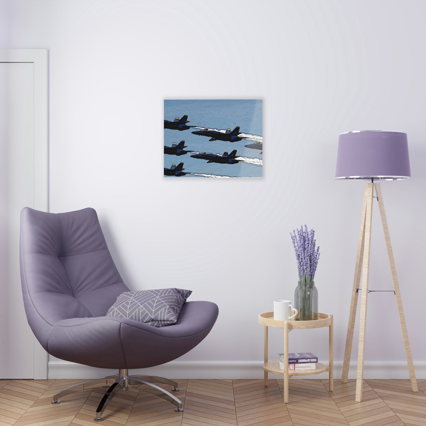 Acrylic Prints ... Seattle Seafair ..."Blue Angels Run Over Lake Washington" ... Circa Mid 1980's ... Dr FJ Holt ... Original Works ...