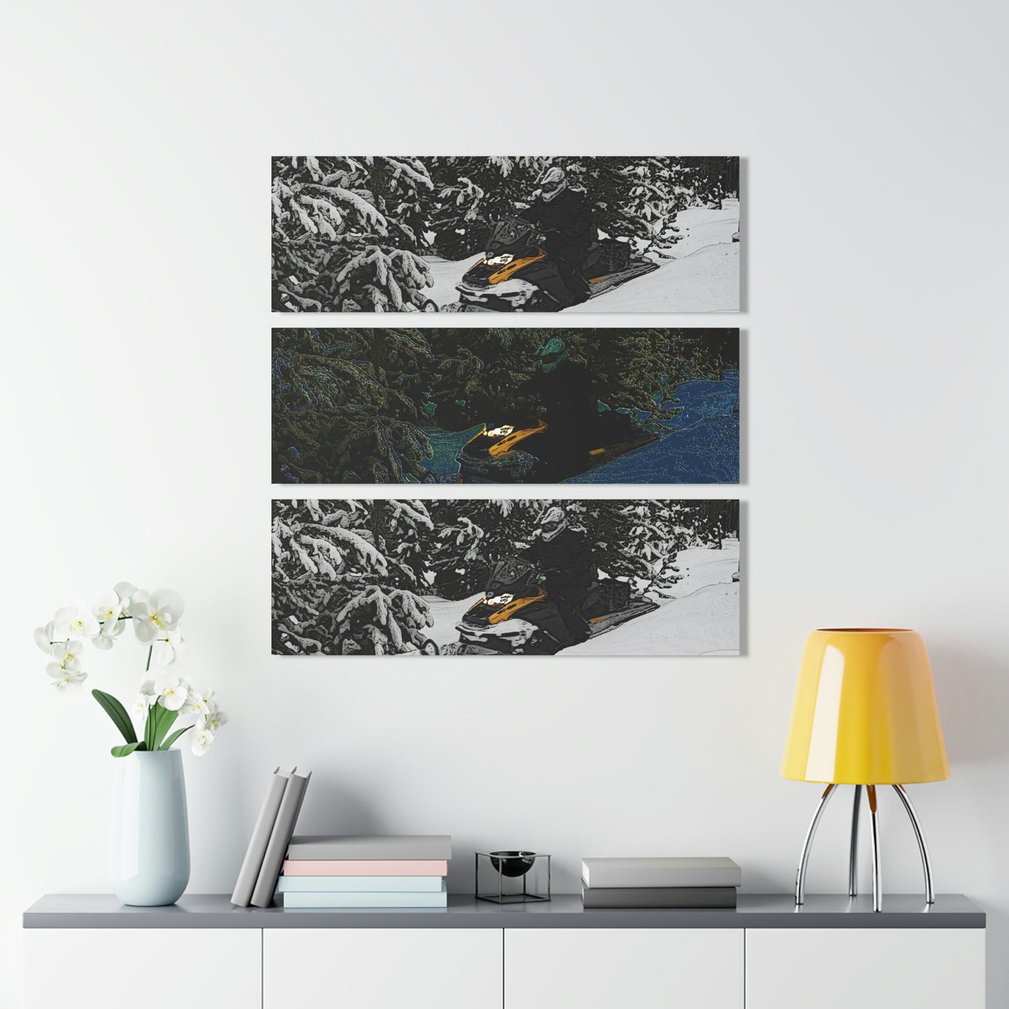Acrylic Prints (Triptych) ... Yep ... "Another Day ... Riding Through The Wilderness ... " ... February 2023 ... Original Works ...
