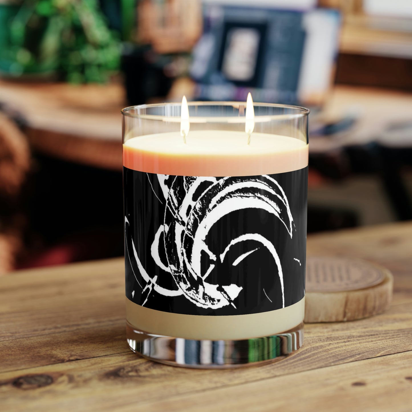 Scented Candle - Full Glass, 11oz ... "Waning Moon" ... Central Idaho ... October 2022 ... Rendering Time: 22 Hours ... Original Works ...