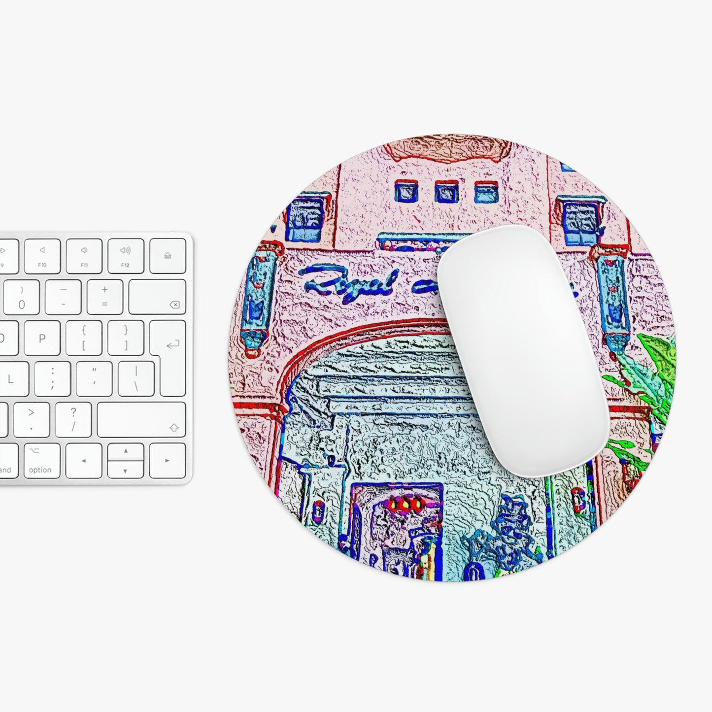 Mouse Pad ... "La Grande Entree" At: 'The Pink Palace' ... The Royal Hawai'ian ... Honolulu, HI ... '27Oct2014' ... Original Works ...