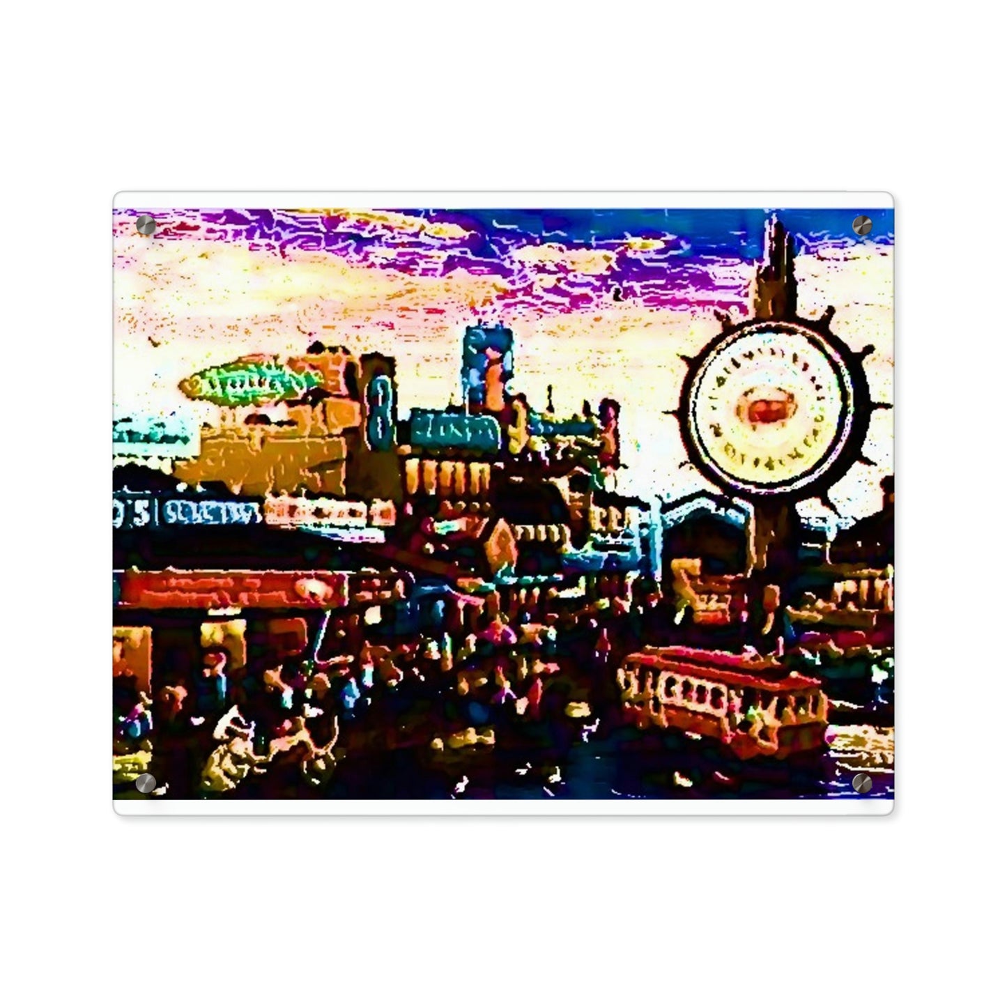 Acrylic Wall Art Panels ... "No.9 Fishermen's Grotto - Fishermen's Wharf, SF, California" ... Family Archives: 1970's ... Original Works ...