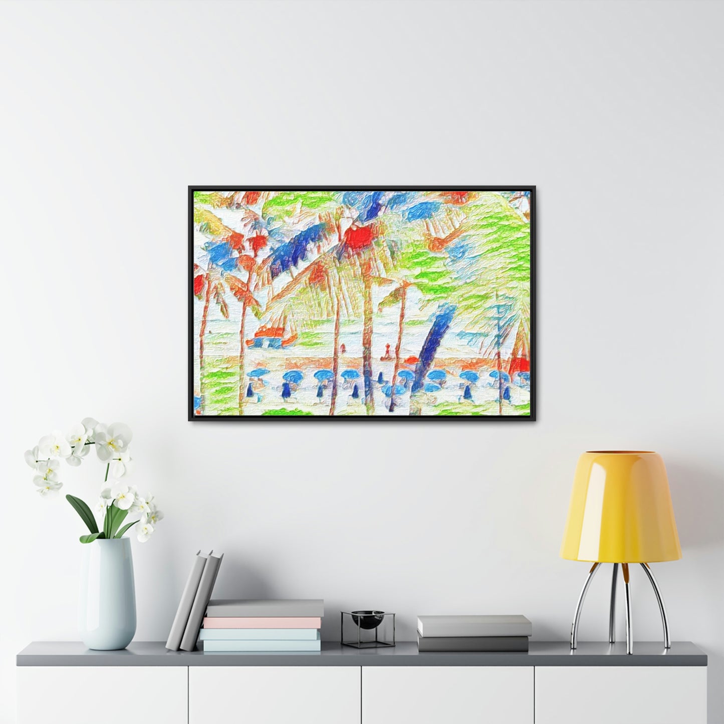 Gallery Canvas Wraps, Horizontal Frame ... "The Royal Hawai'ian: Waikiki Beach_Beach" ... Honolulu, HI ... Ocotber 2014 (Halloween) ... Original Works ...