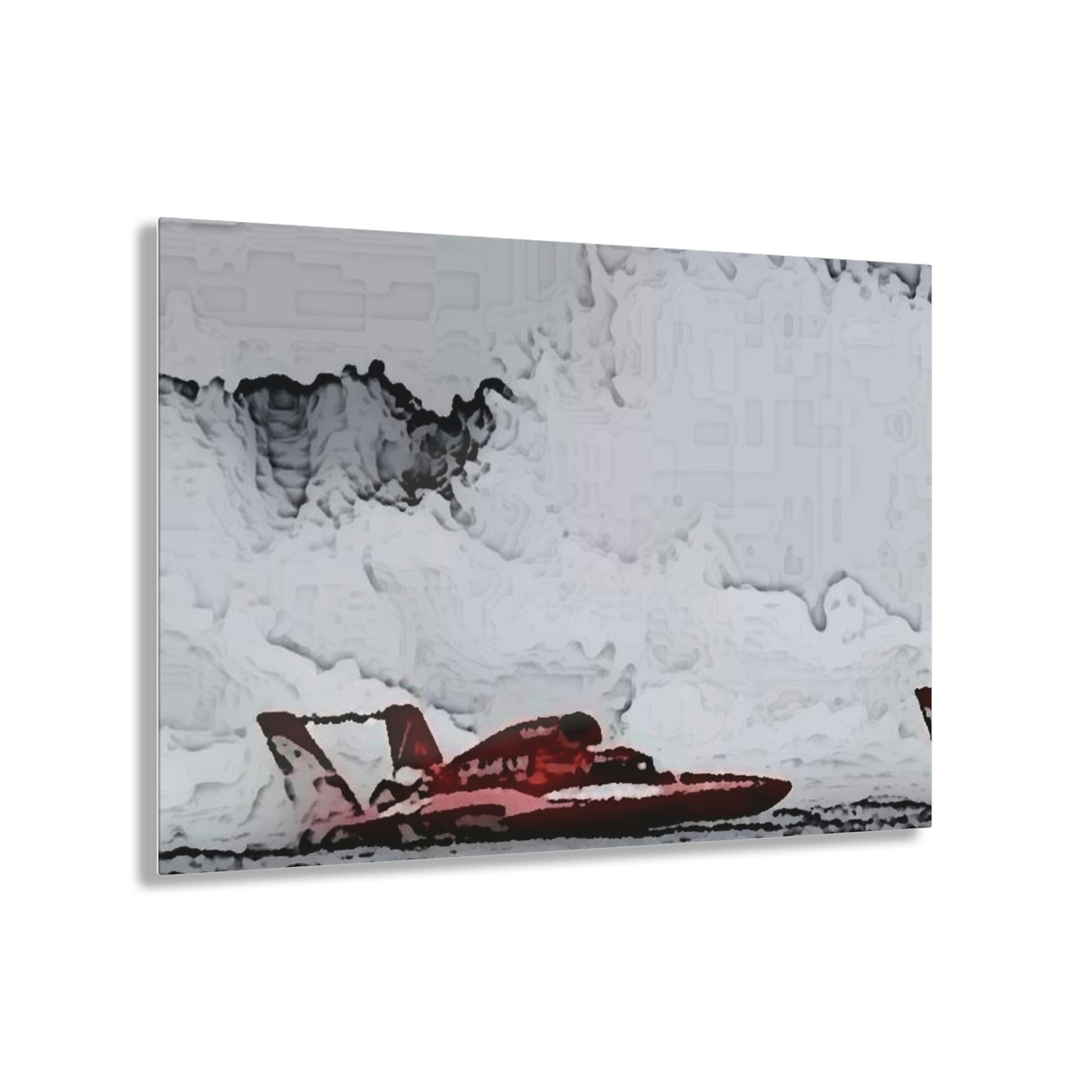 Acrylic Prints ... Seattle Columbia Cup On Lake Washington ... "Dave Wilcox Heads For The Win" ... Associate Gift-Photo ... Original Works ...