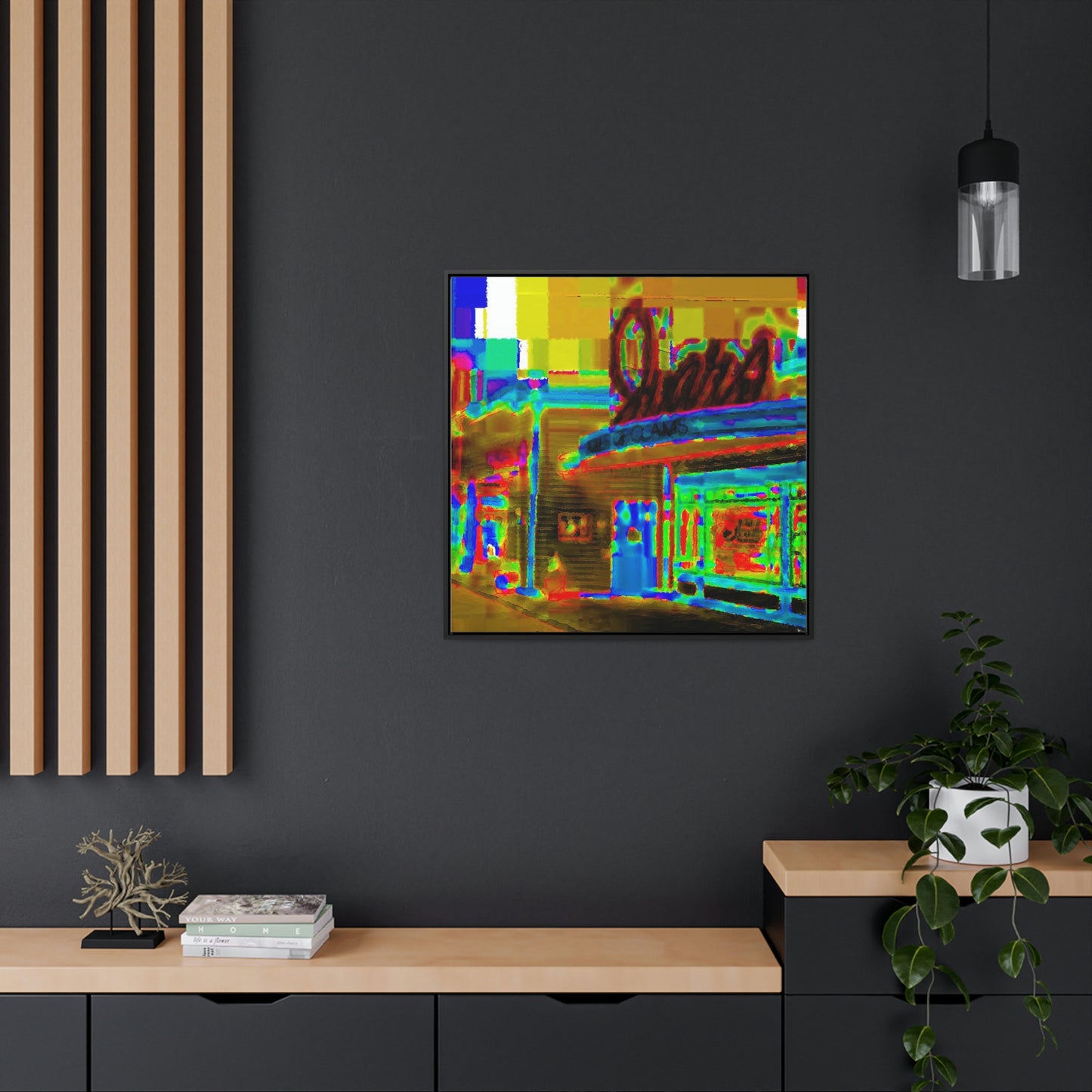 Gallery Canvas Wraps, Square Frame ...  In-A-Hurry & Stressed? ... Remember: Keep "Clam" ... Clam_Happy ...  'Ivars: Seattle Waterfront' ... Personal Archives ... Original Works ...