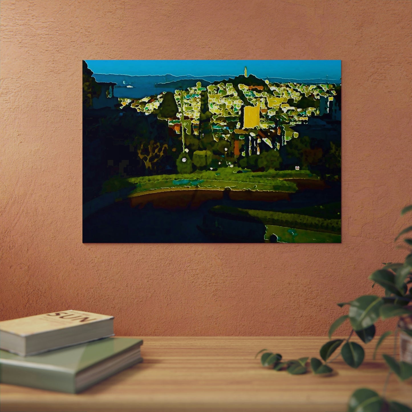 Aluminum Composite Panels ... "A Very Curvy Road With Outstanding Views" ... 'Keep You Eyes On The Road!' ... Lombard St, SF, California_2 ... Family Archives (Father) ... Original Works ...