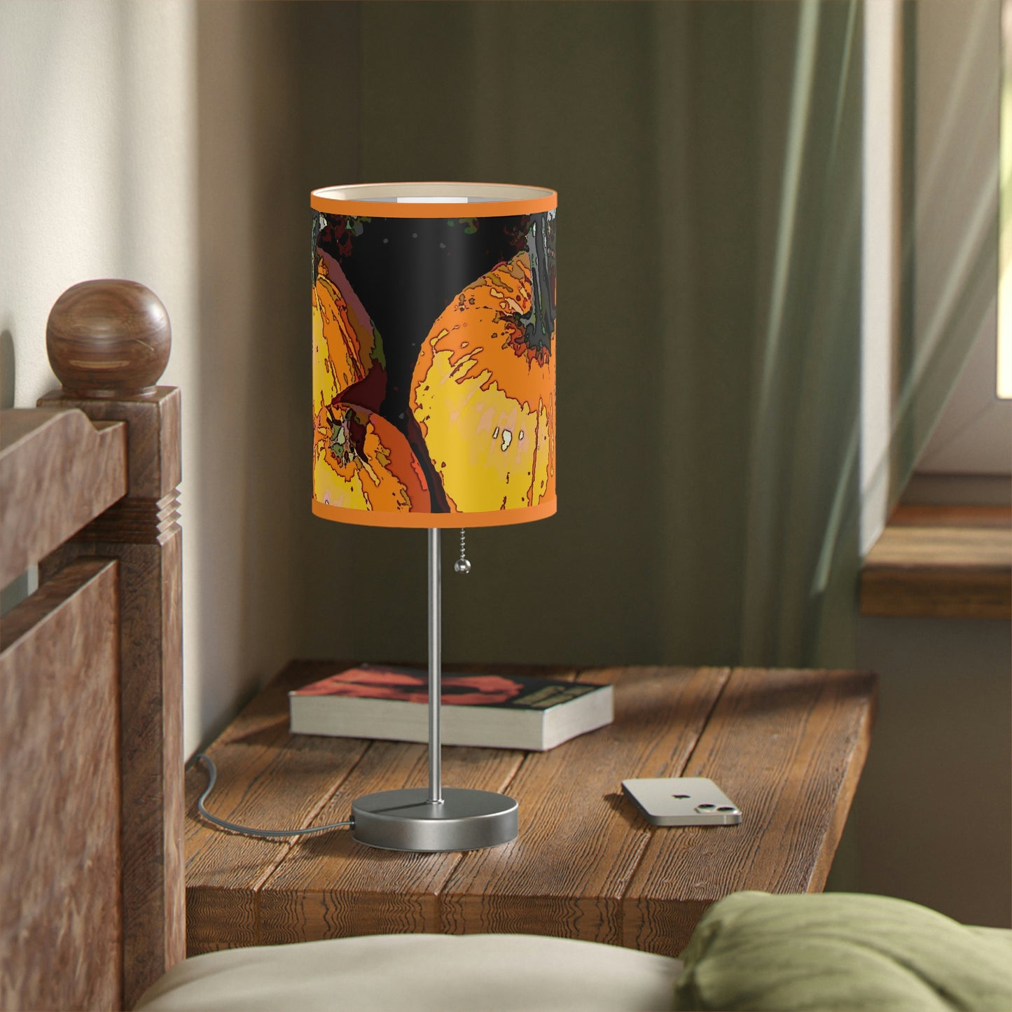 Lamp on a Stand, US|CA plug ... "A Lantern Within A Jack-O-Lantern" ...