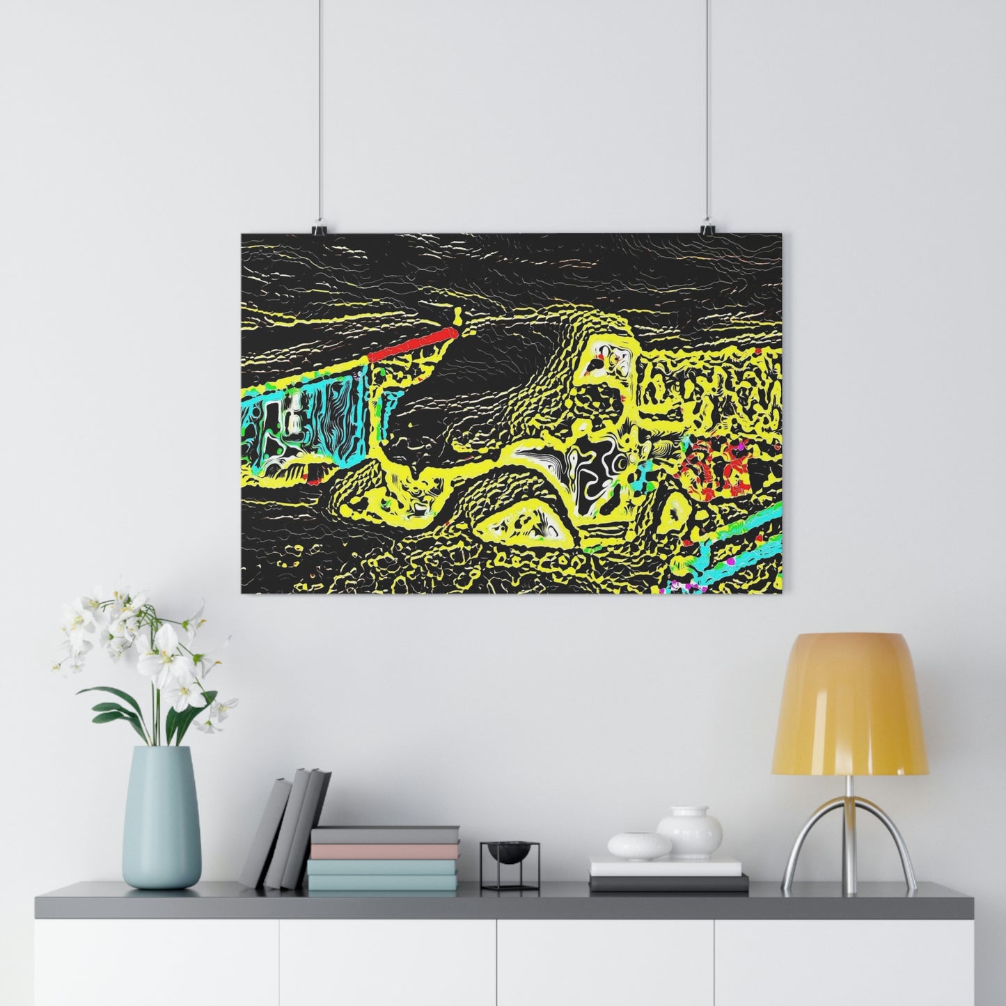 Giclée Art Print ... "Snow Vehicle In Snow Storm At-Rest" ... Circa 12Mar23 ... Central Idaho ... 18-Hours Rendering Time: Original Works ...