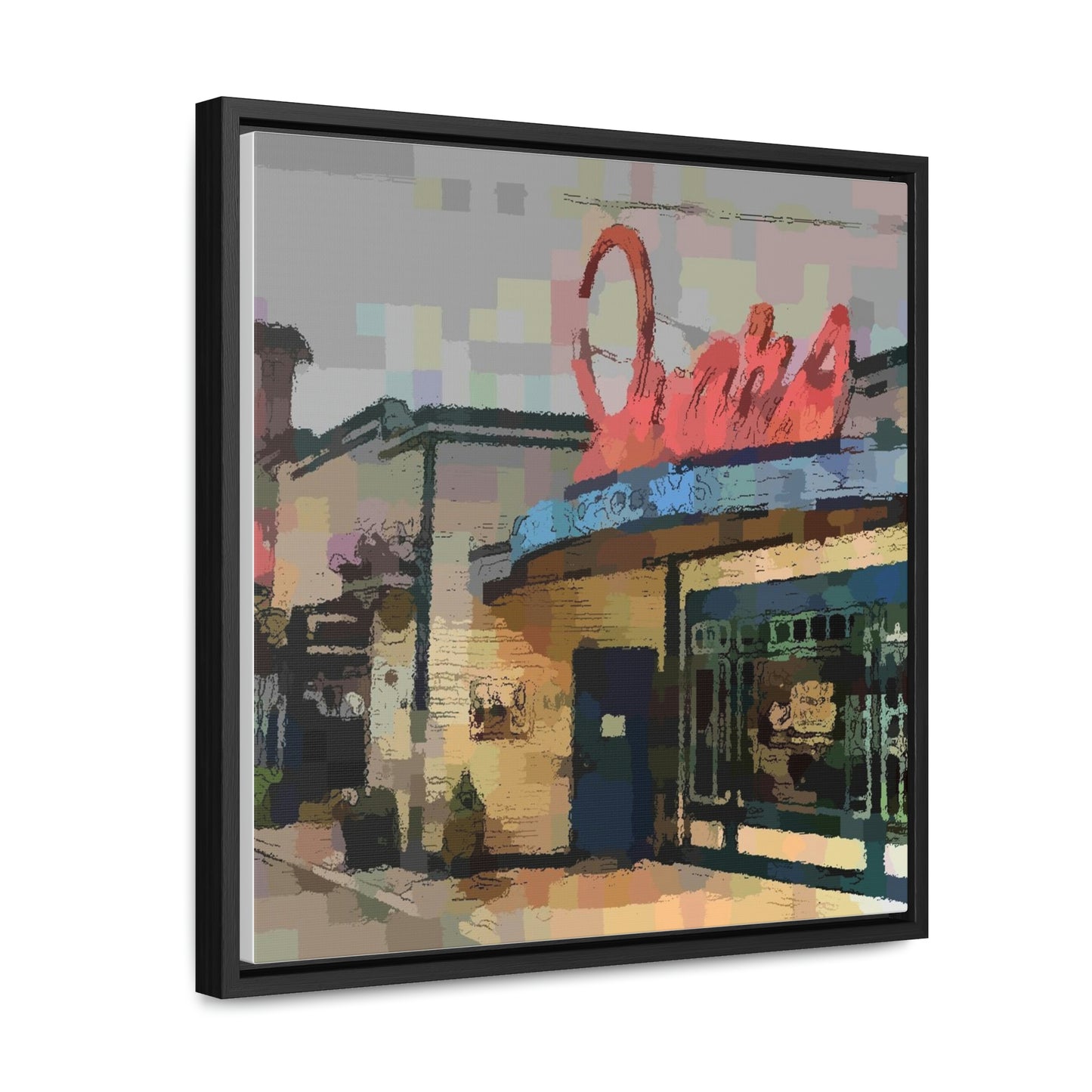 Gallery Canvas Wraps, Square Frame ...  In-A-Hurry & Stressed? ... Remember: Keep "Clam" ... Clam_Happy ...  'Ivars: Seattle Waterfront' ... Personal Archives ... Original Works ...