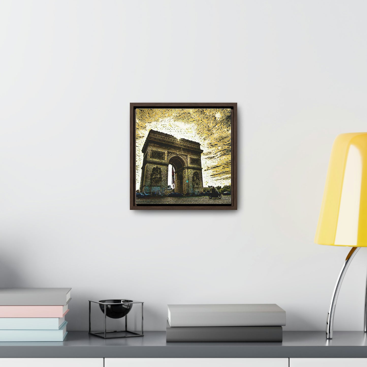 Gallery Canvas Wraps, Square Frame ...  L'Arc de Triomphe ... 'Barbara Joan Bonnell-Holt Photo' ... Circa 1972 ... Oringinal Works ...