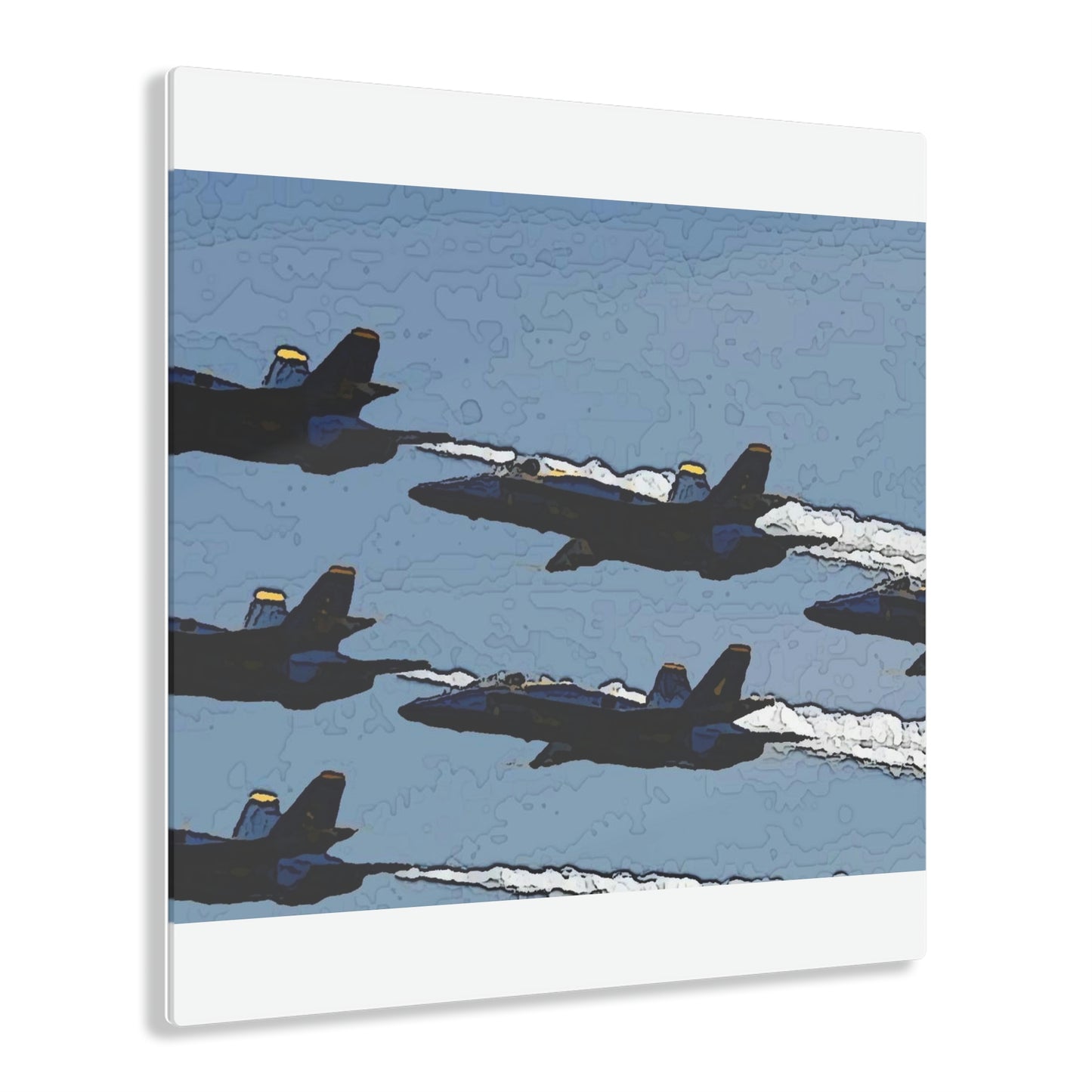 Acrylic Prints ... Seattle Seafair ..."Blue Angels Run Over Lake Washington" ... Circa Mid 1980's ... Dr FJ Holt ... Original Works ...