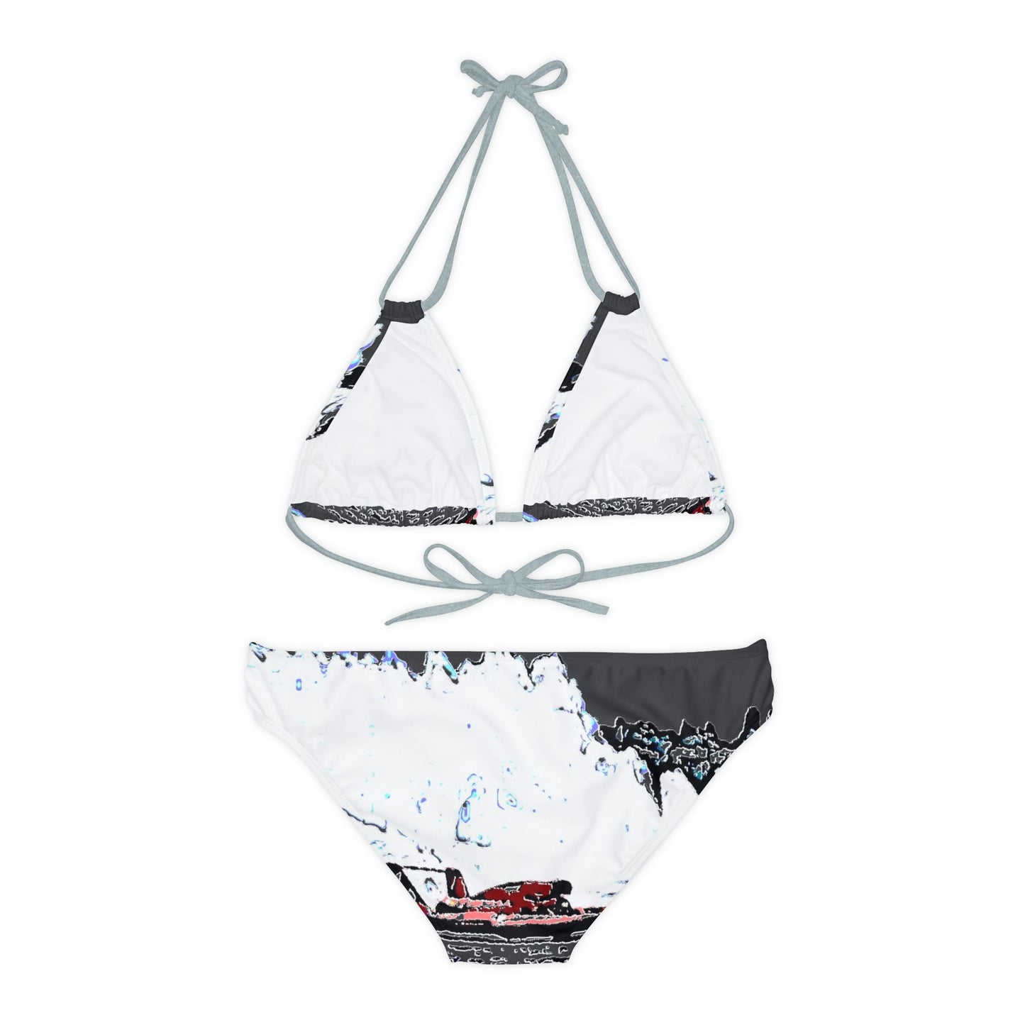Strappy Bikini Set ... Seattle Columbia Cup On Lake Washington ... "Dave Wilcox Heads For The Win" ... Associate Gift-Photo ... Original Works ...