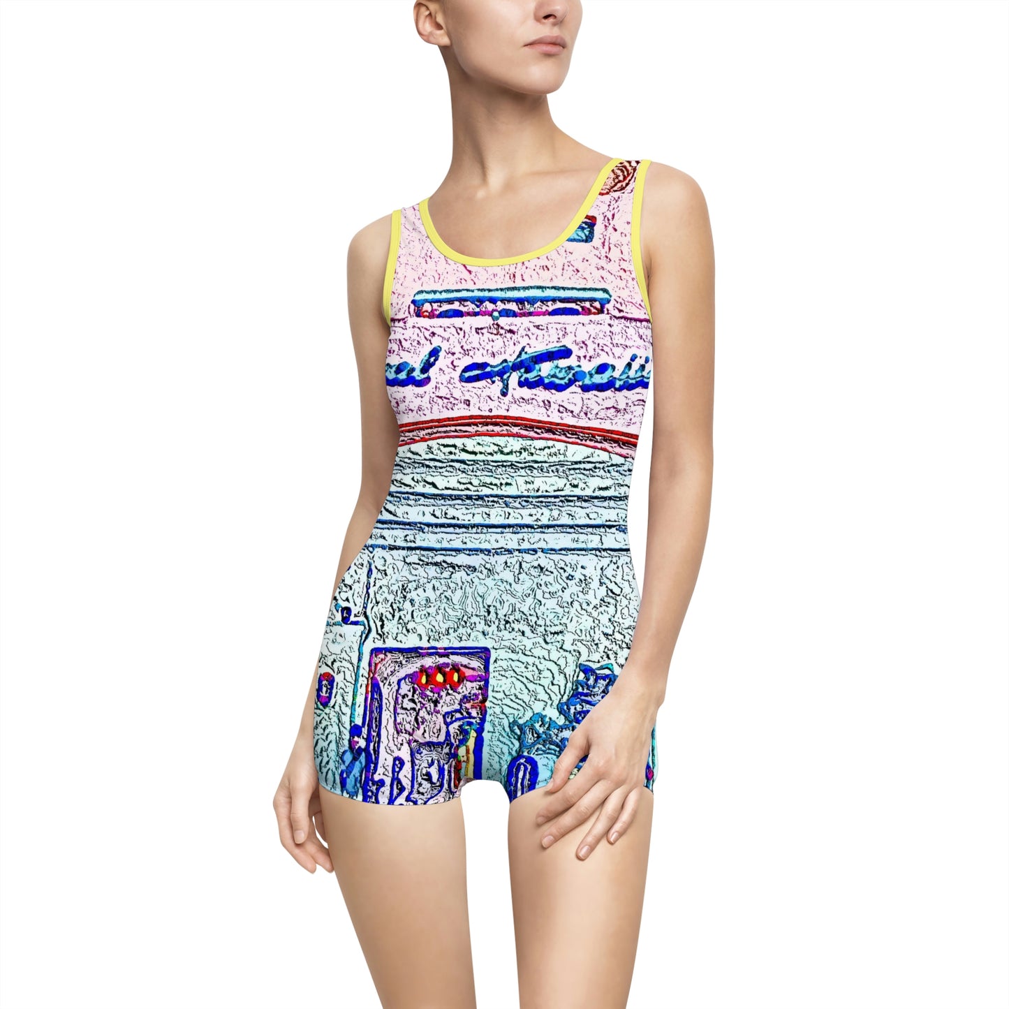 Women's Vintage Swimsuit ... "La Grande Entree" At: 'The Pink Palace' ... The Royal Hawai'ian ... Honolulu, HI ... '27Oct2014' ... Original Works ...