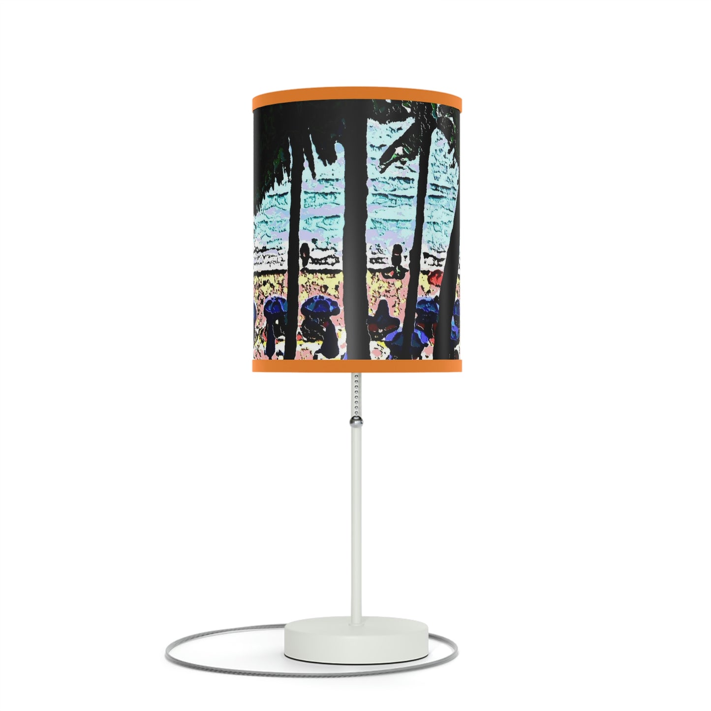Lamp on a Stand, US|CA plug ... "A Beautiful Beach Amongst The Palms" ... The Outrigger Waikiki, Honolulu, Oahu ... Original Works ...