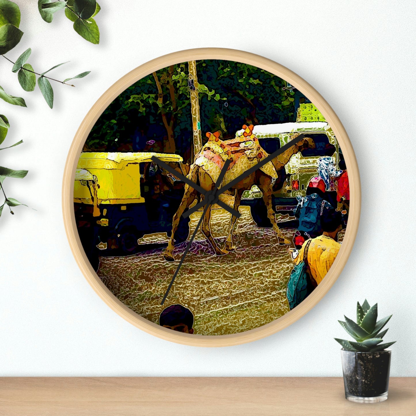 Wall clock ... "Truckin'-Up-To-Buffalo ... 'Oops - Wrong Country' ... Truckin'-Up-To-New Delll -'E' ... " ... (Delhi, India) ... 5July2007. Original Works ...