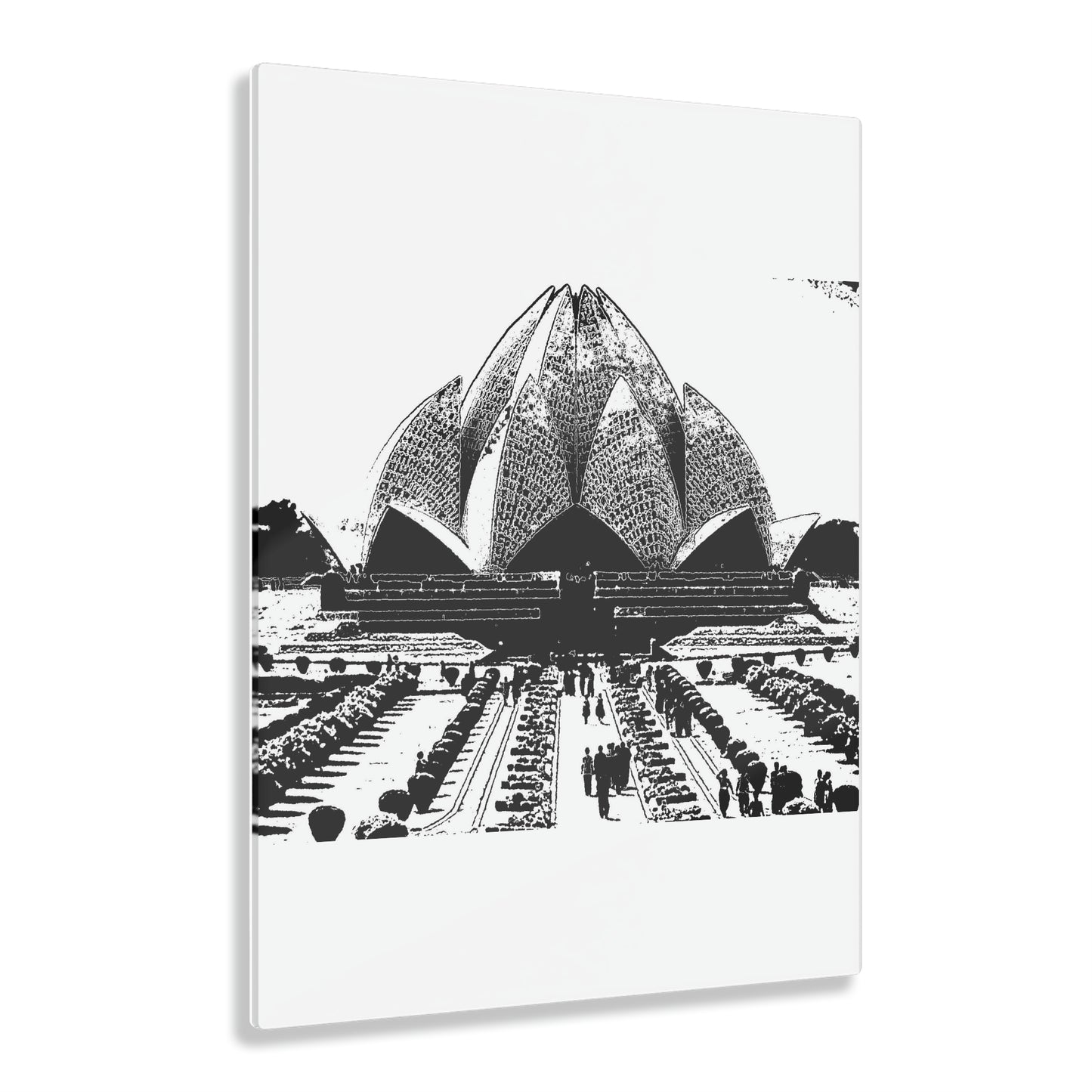 Acrylic Prints ... 'Bahai'i House-Of-Worship' ... "Lotus Temple: Delhi, India, 2008" ... Original Works ...