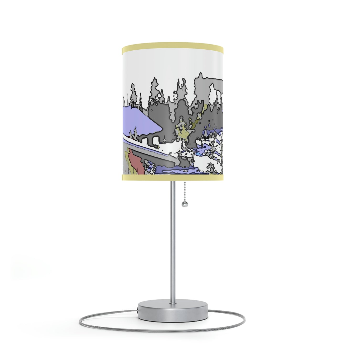 Lamp on a Stand, US|CA plug "A Very Remote Mountain Neighborhood" ... Only Cabins In This Environment ... Cenrtal Idaho ...