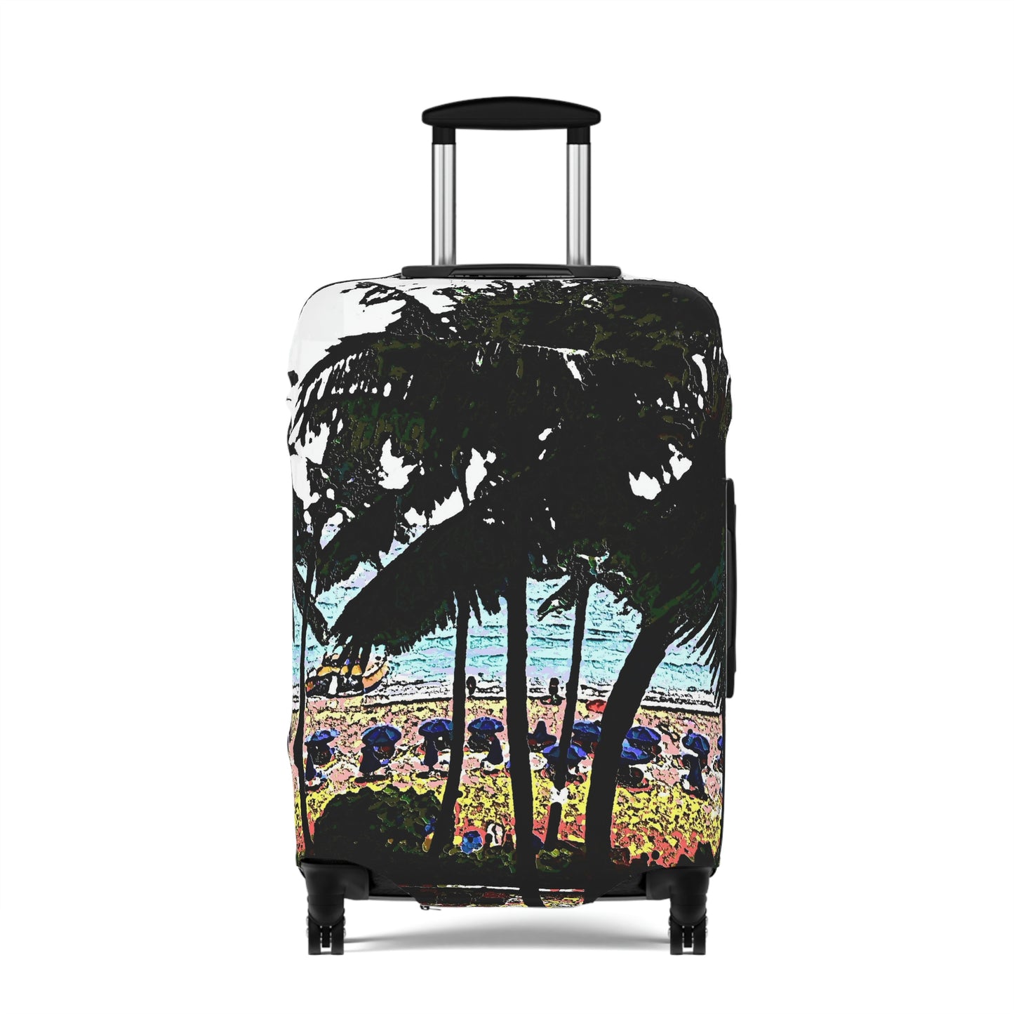 Luggage Cover ... "A Beautiful Beach Amongst The Palms" ... The Outrigger Waikiki, Honolulu, Oahu ... Original Works ...