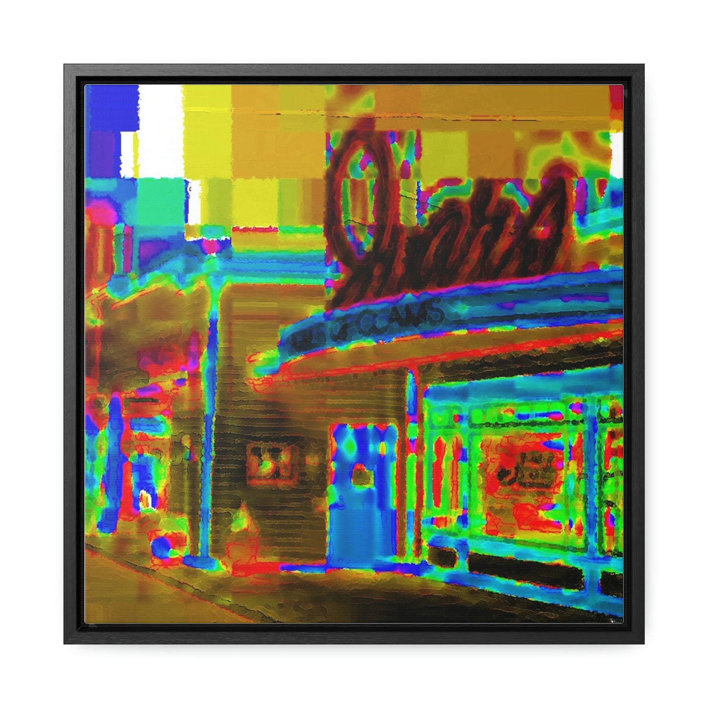 Gallery Canvas Wraps, Square Frame ...  In-A-Hurry & Stressed? ... Remember: Keep "Clam" ... Clam_Happy ...  'Ivars: Seattle Waterfront' ... Personal Archives ... Original Works ...