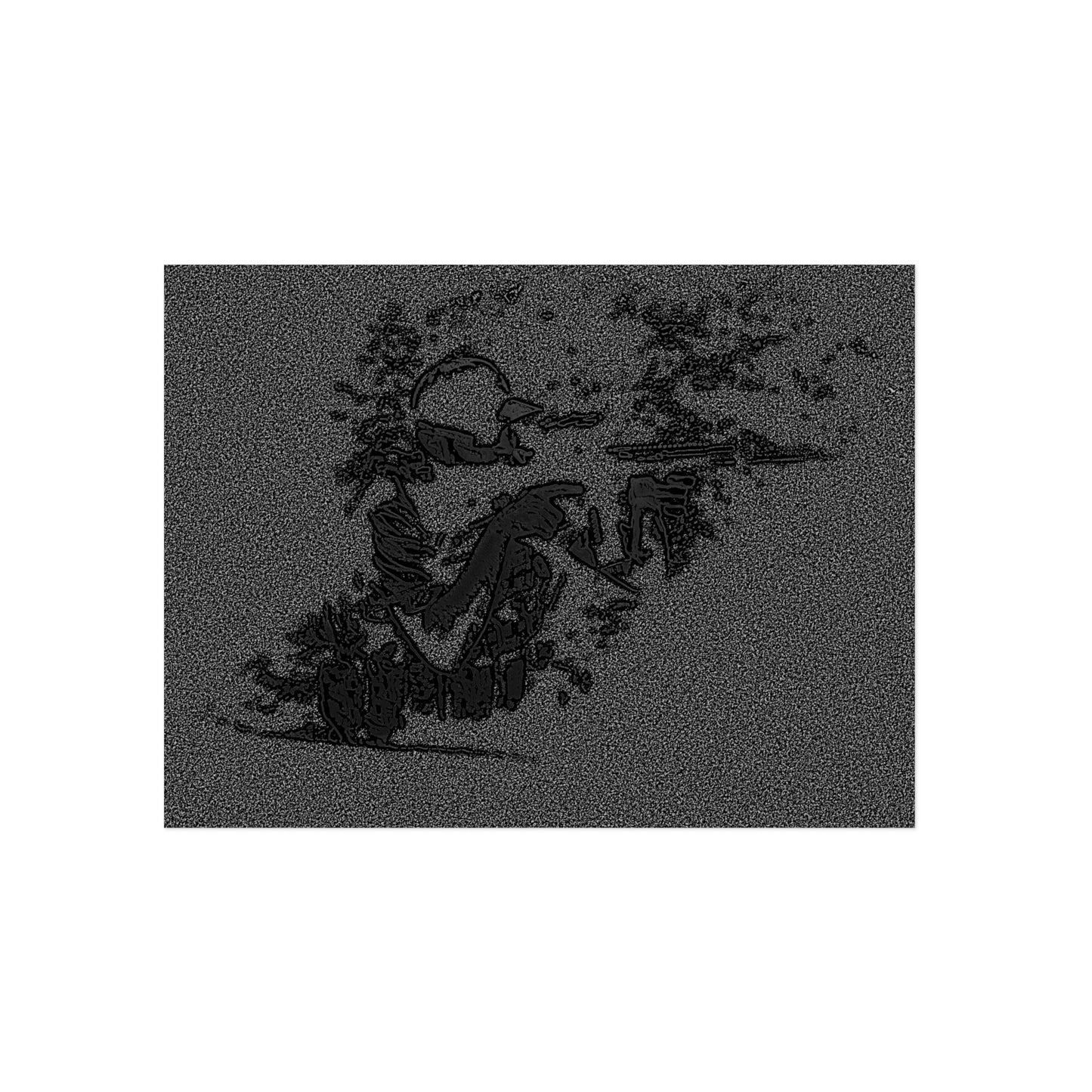 Aluminum Composite Panels ... The Hunter ... "Narows His Sights & Fires" ... April 2022 ... Central Idaho ... Original Works ...