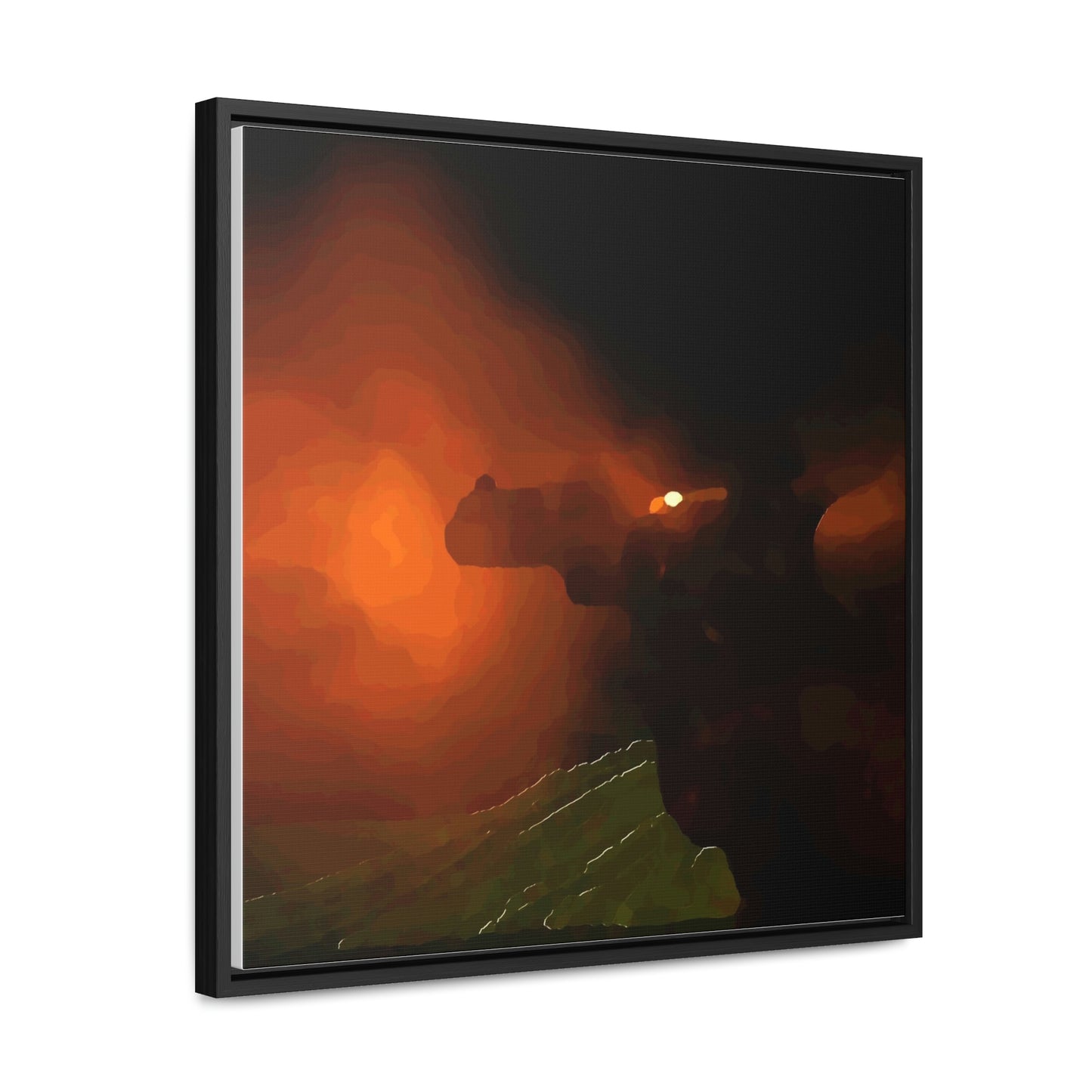 Gallery Canvas Wraps, Square Frame ... Ruger .357 Magnum Early-Morning-Target-Practice ... 'Circa April 2022' ... Original Works ...