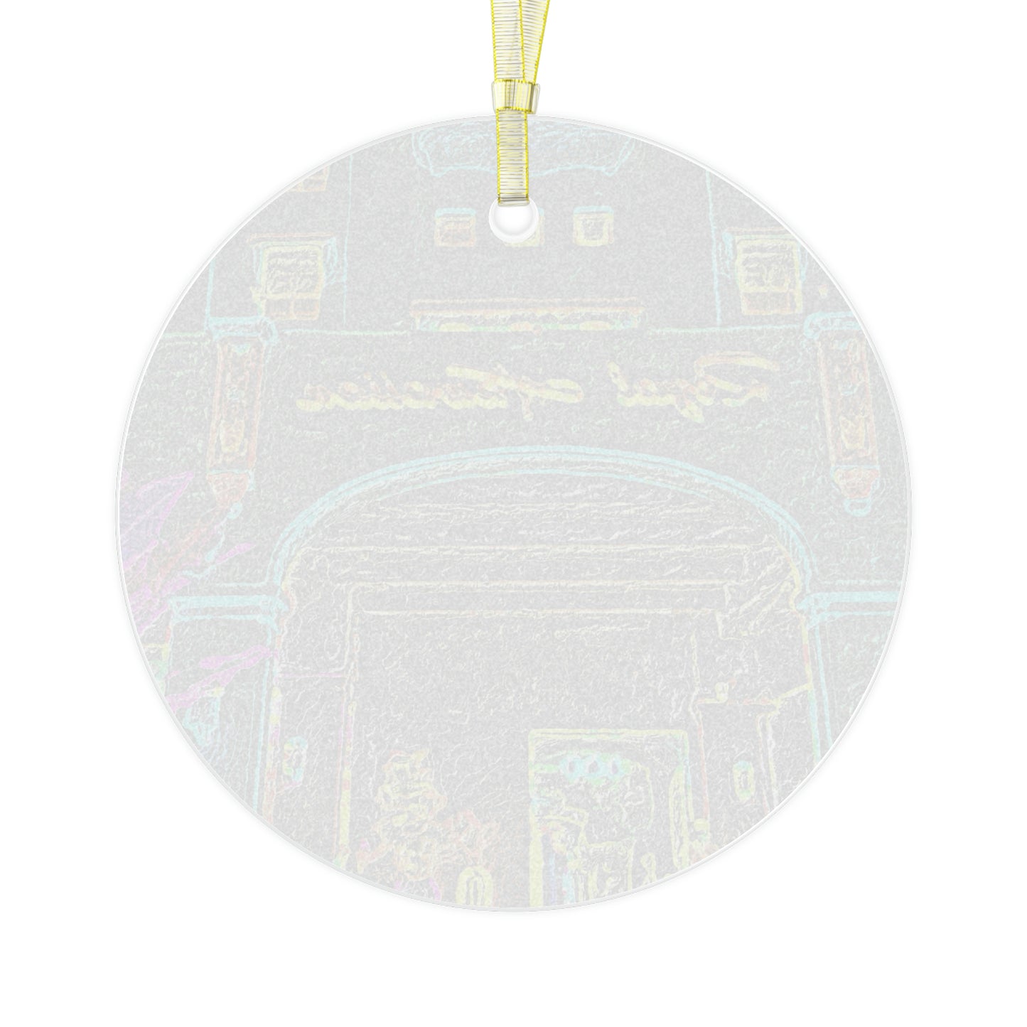 Glass Ornament ... "La Grande Entree" At: 'The Pink Palace' ... The Royal Hawai'ian ... Honolulu, HI ... '27Oct2014' ... Original Works ...