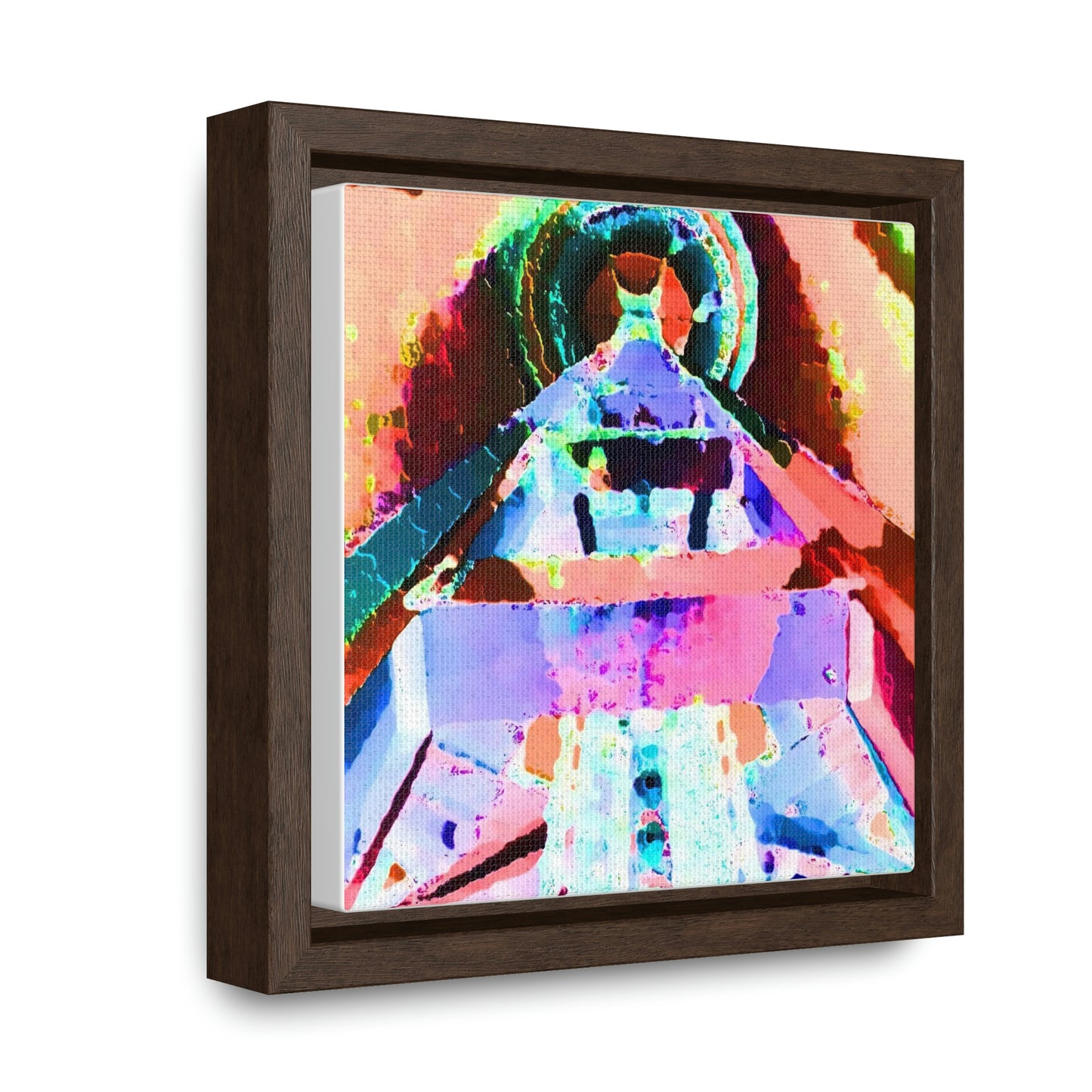 Gallery Canvas Wraps, Square Frame ... "Seattle's World Fair" ... Below Space Needle 'Looking Up' ... On A Very Rainy Morning (Father's Family Photo). ... Original ...