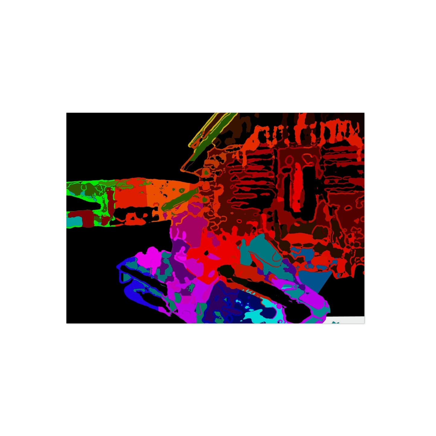 Aluminum Composite Panels ... "Lots of Color" ... 'The Reds, The Purples, The Pinks & The Blues ... All Contrasted Against The Black Of Snow' ... November 2022 ... Original Works ...