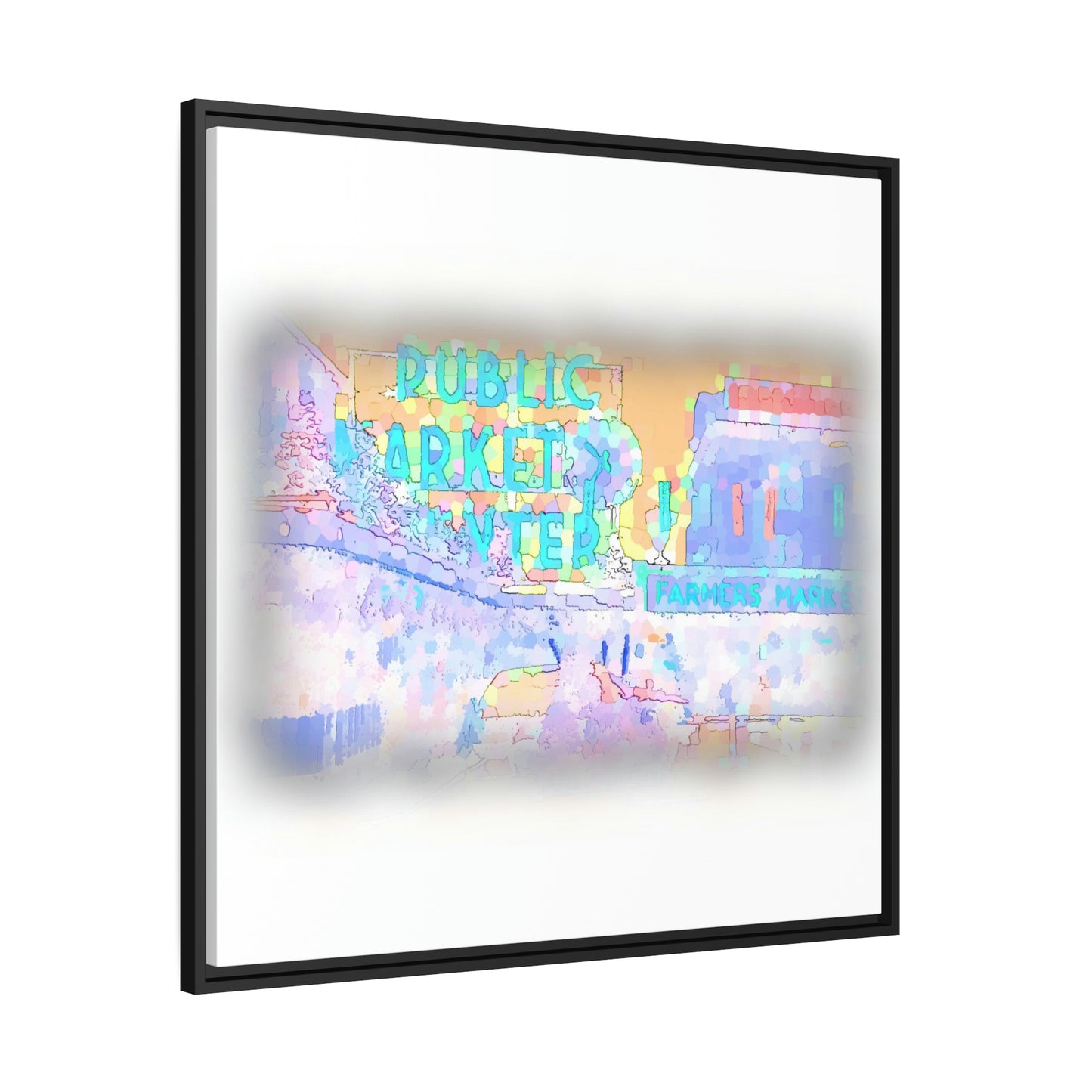 Matte Canvas, Black Frame ... PPM: Pike Place Market ... Original Work ... Winter 2022 ...