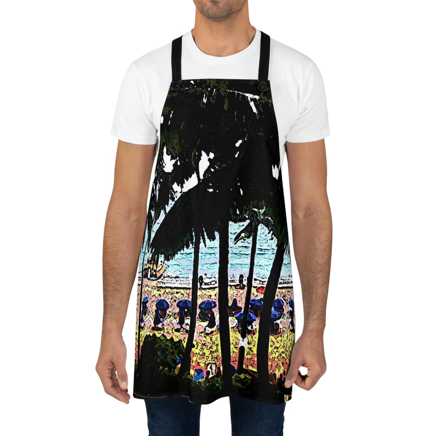 Apron ... "A Beautiful Beach Amongst The Palms" ... The Outrigger Waikiki, Honolulu, Oahu ... Original Works ...
