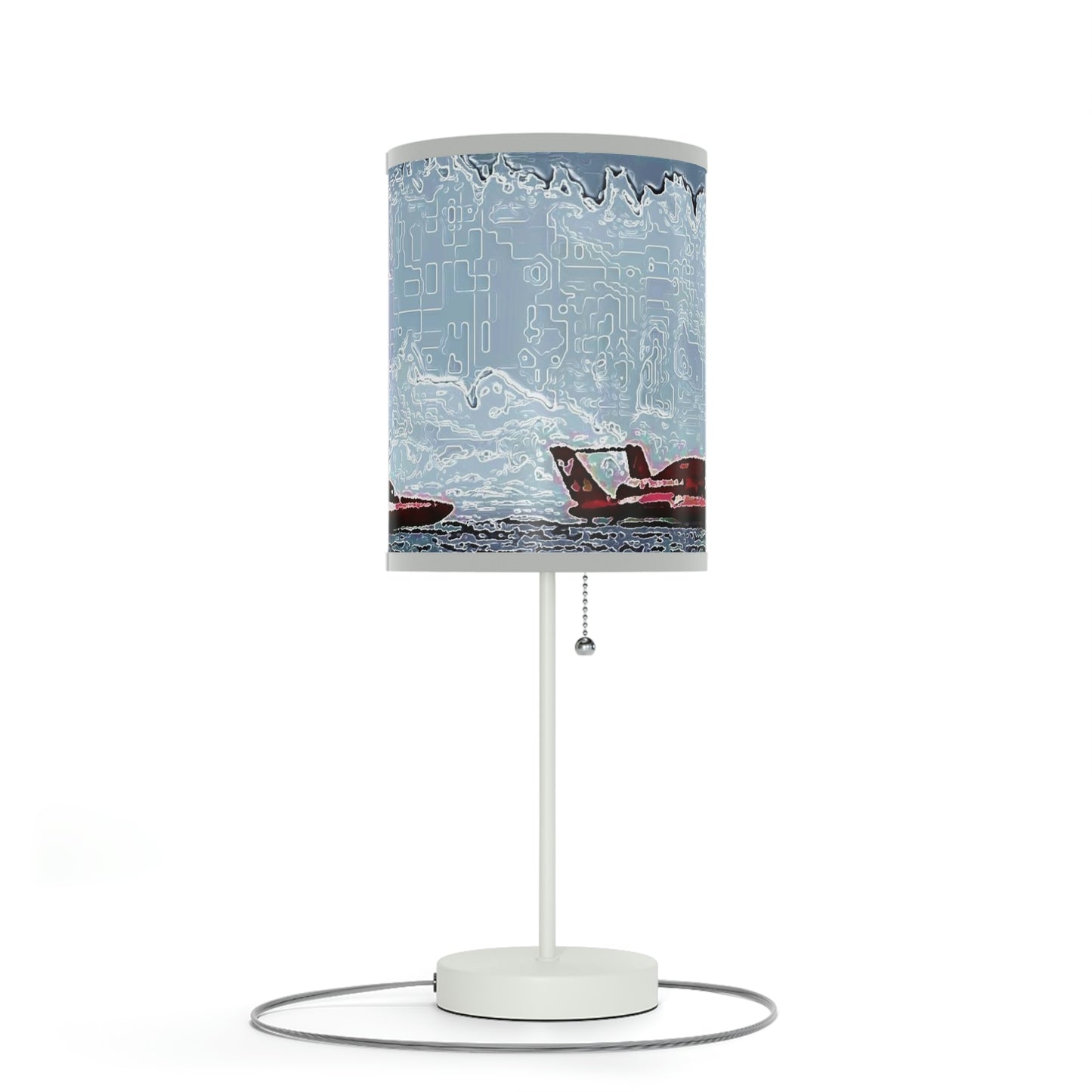 Lamp on a Stand, US|CA plug ... Seattle Columbia Cup On Lake Washington ... "Dave Wilcox Heads For The Win" ... Associate Gift-Photo ... Original Works ...