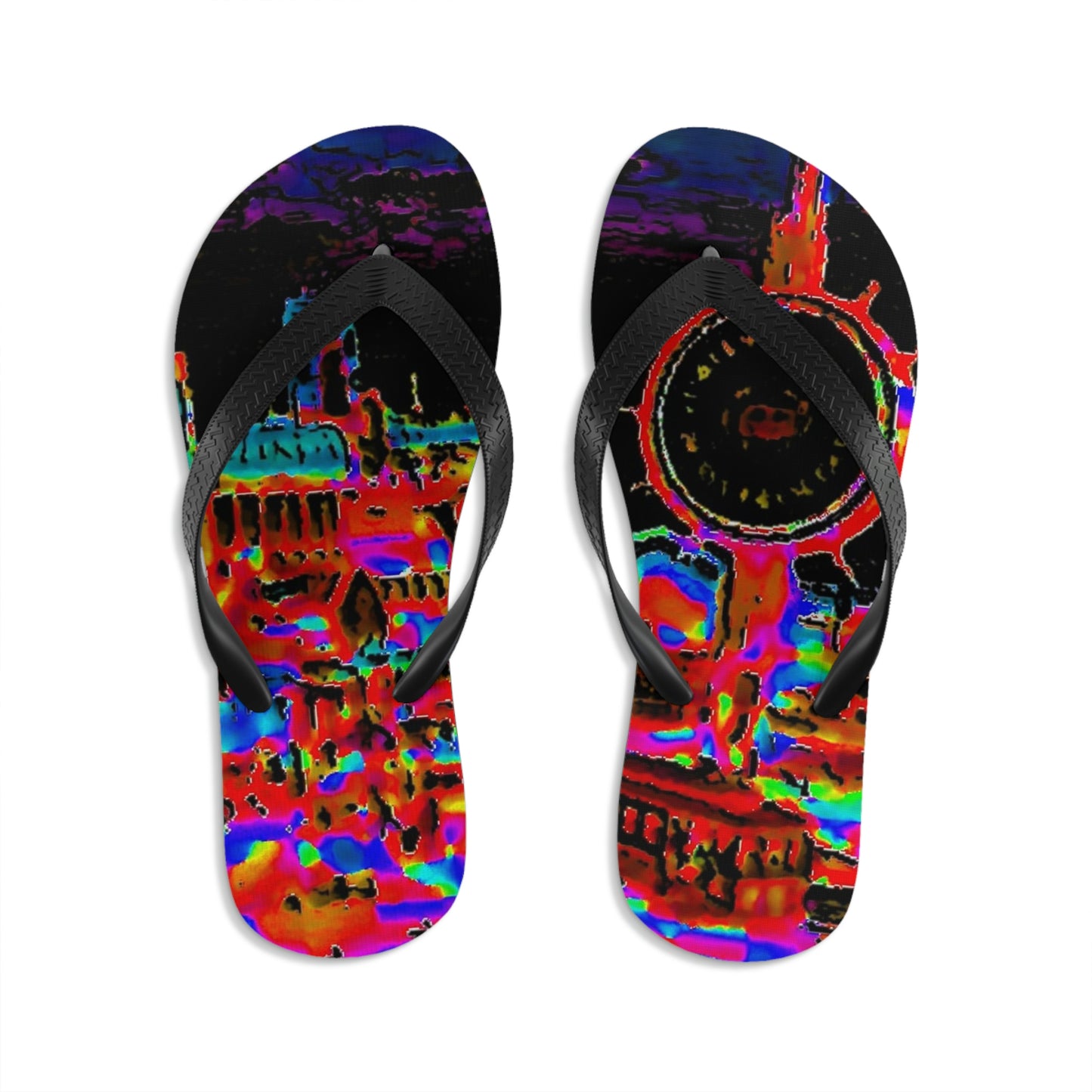 Unisex Flip-Flops ... "No.9 Fishermen's Grotto - Fishermen's Wharf, SF, California" ... Family Archives: 1970's ... Original Works ...