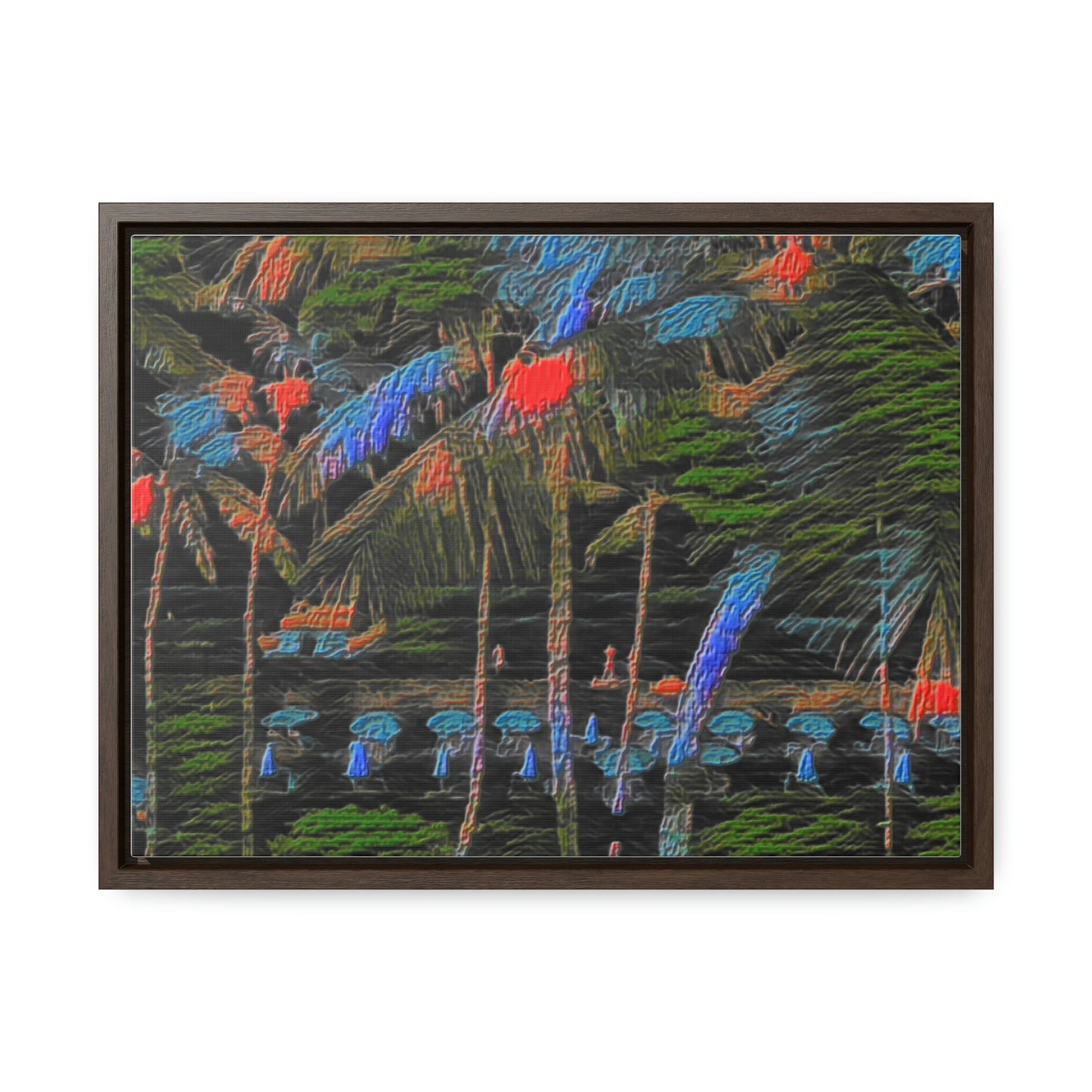 Gallery Canvas Wraps, Horizontal Frame ... "The Royal Hawai'ian: Waikiki Beach_Beach" ... Honolulu, HI ... Ocotber 2014 (Halloween) ... Original Works ...