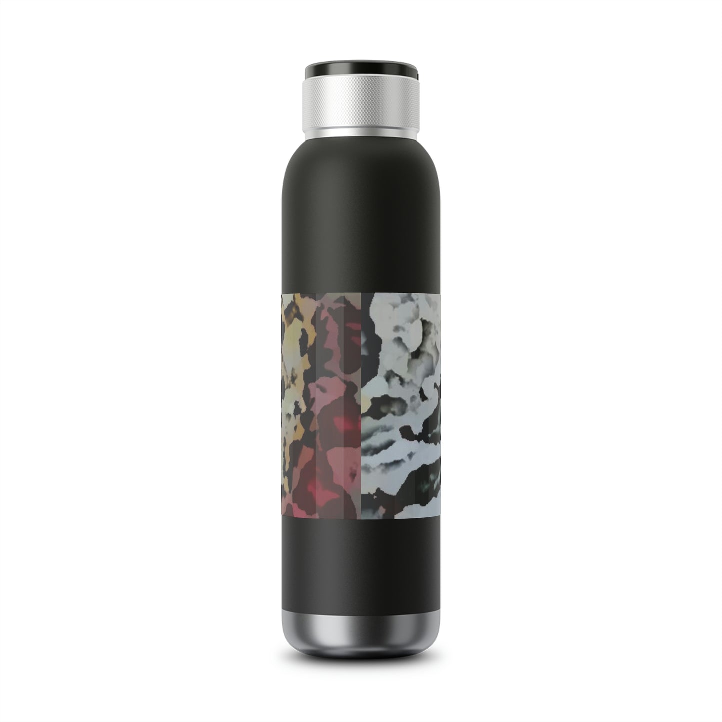 Soundwave Copper Vacuum Audio Bottle 22oz ... "A Friendly Flower" ... Pointsettia 'Pointing' ... Original Works ... (Supplied Photograph) ...