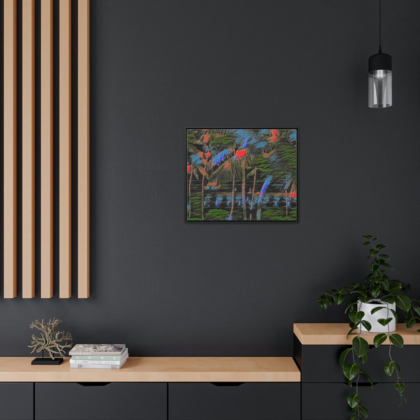 Gallery Canvas Wraps, Horizontal Frame ... "The Royal Hawai'ian: Waikiki Beach_Beach" ... Honolulu, HI ... Ocotber 2014 (Halloween) ... Original Works ...
