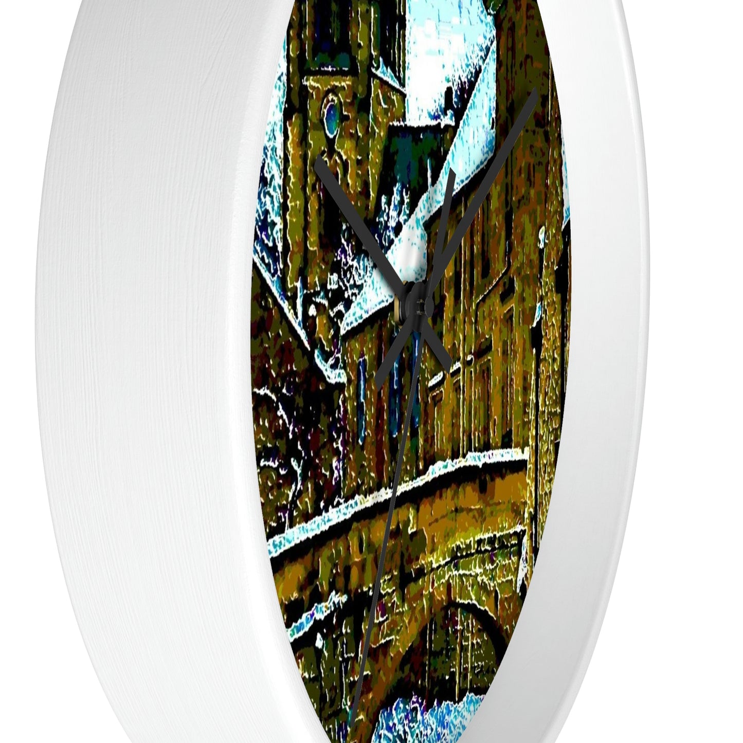 Wall clock ... Walikng The Streets & Alleys ... 'Strolling The Canals ... '  ... Original Works  ...